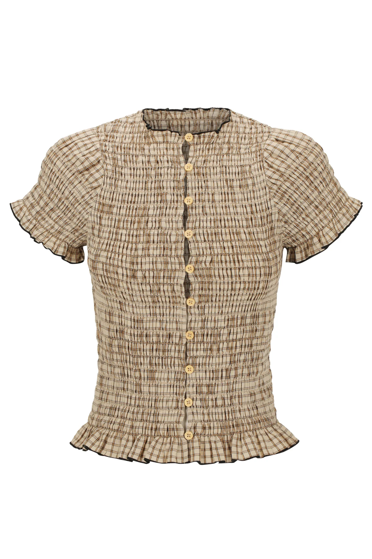 Bamboo Ruched Button Tee - Image 11