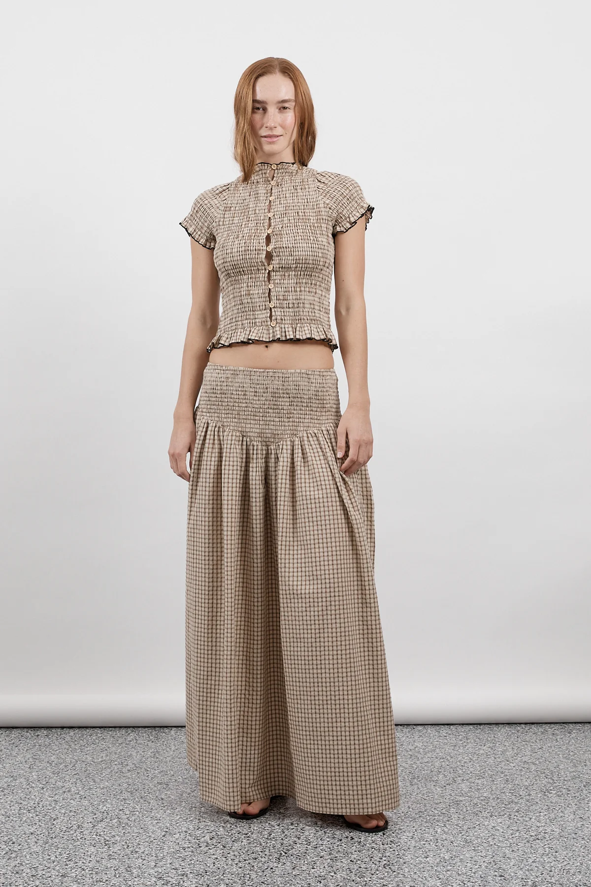 Bamboo Ruched Button Tee - Image 8