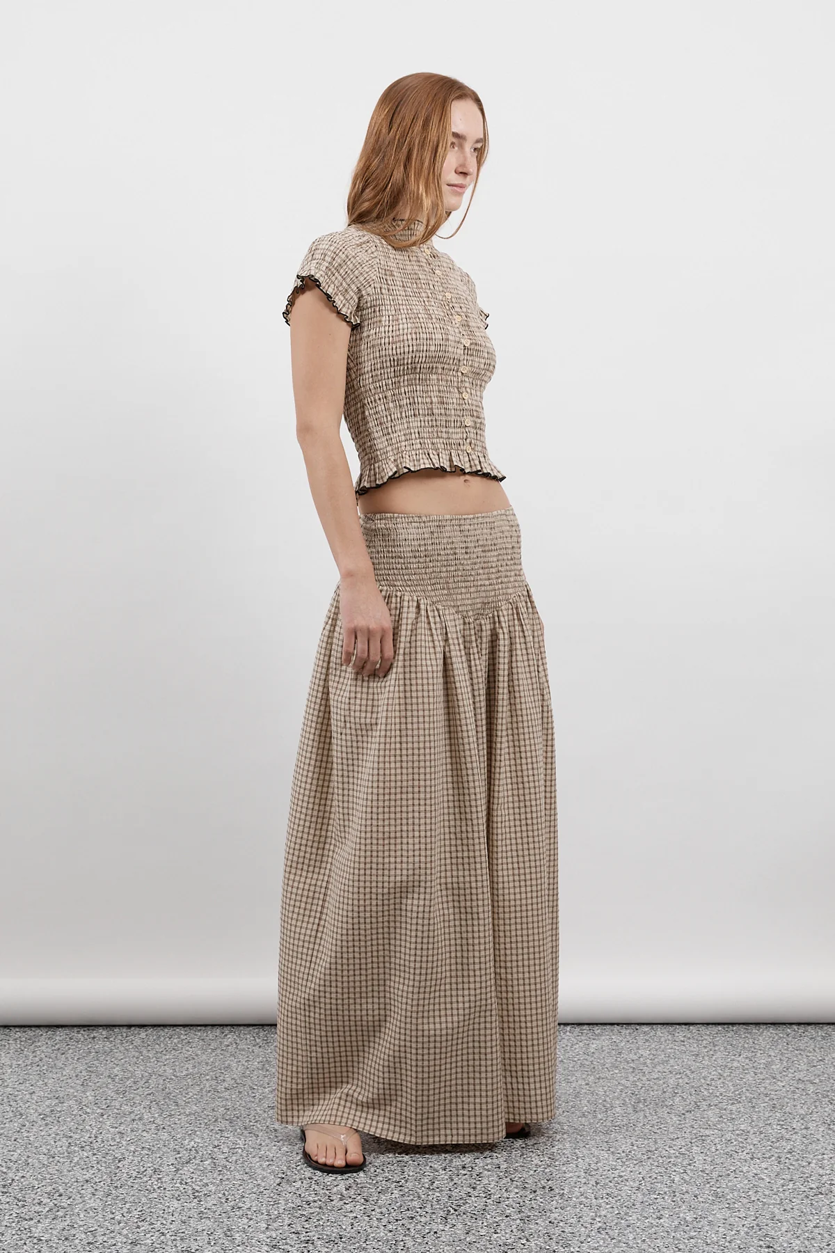 Bamboo Ruched Button Tee - Image 9