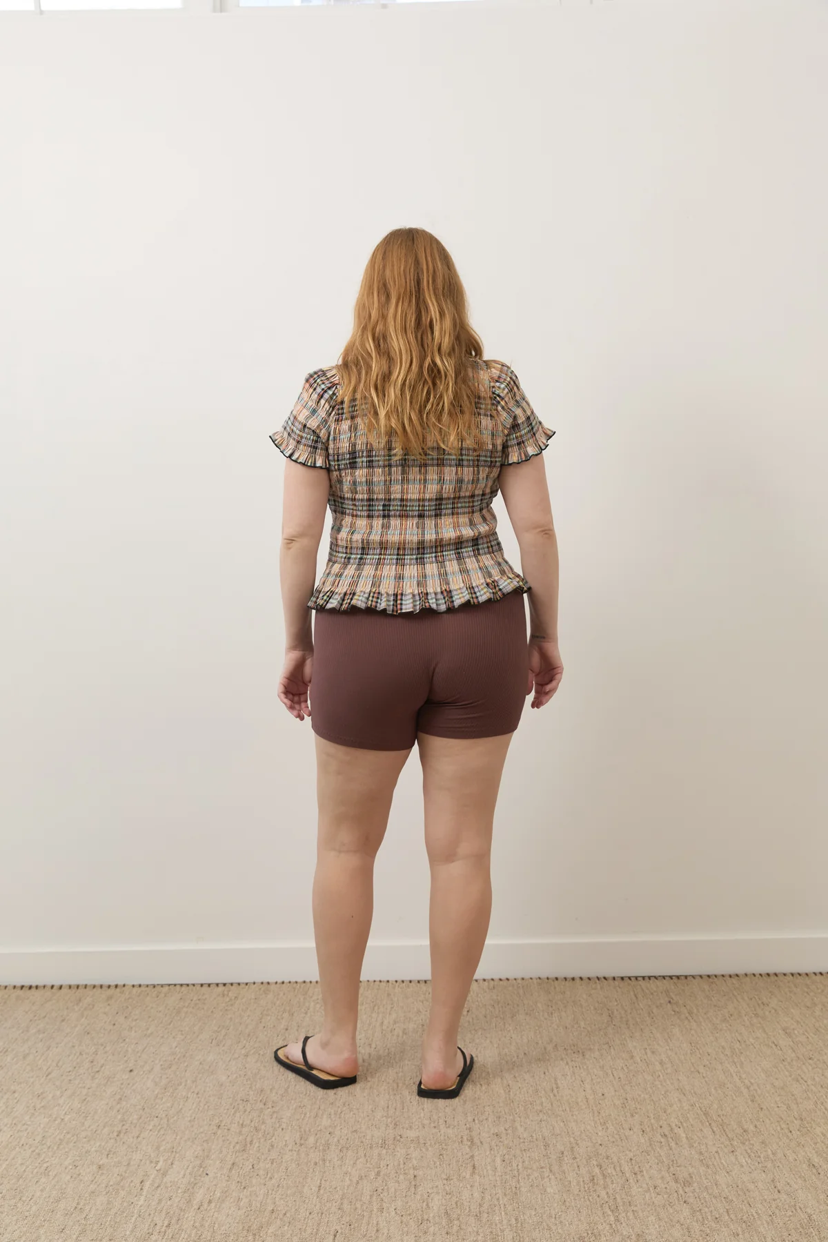 Bertie Plaid Ruched Tee - Image 10