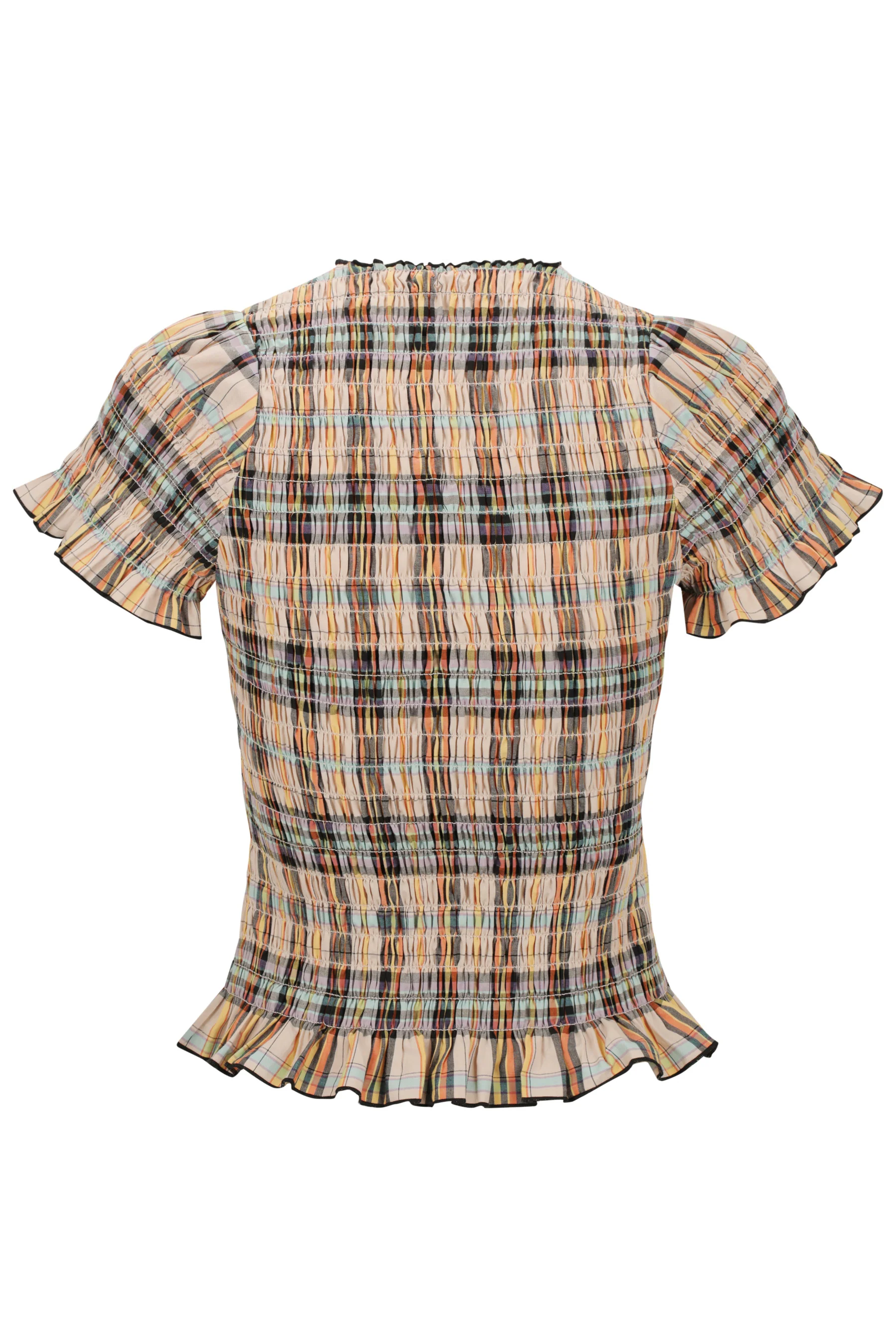 Bertie Plaid Ruched Tee - Image 12