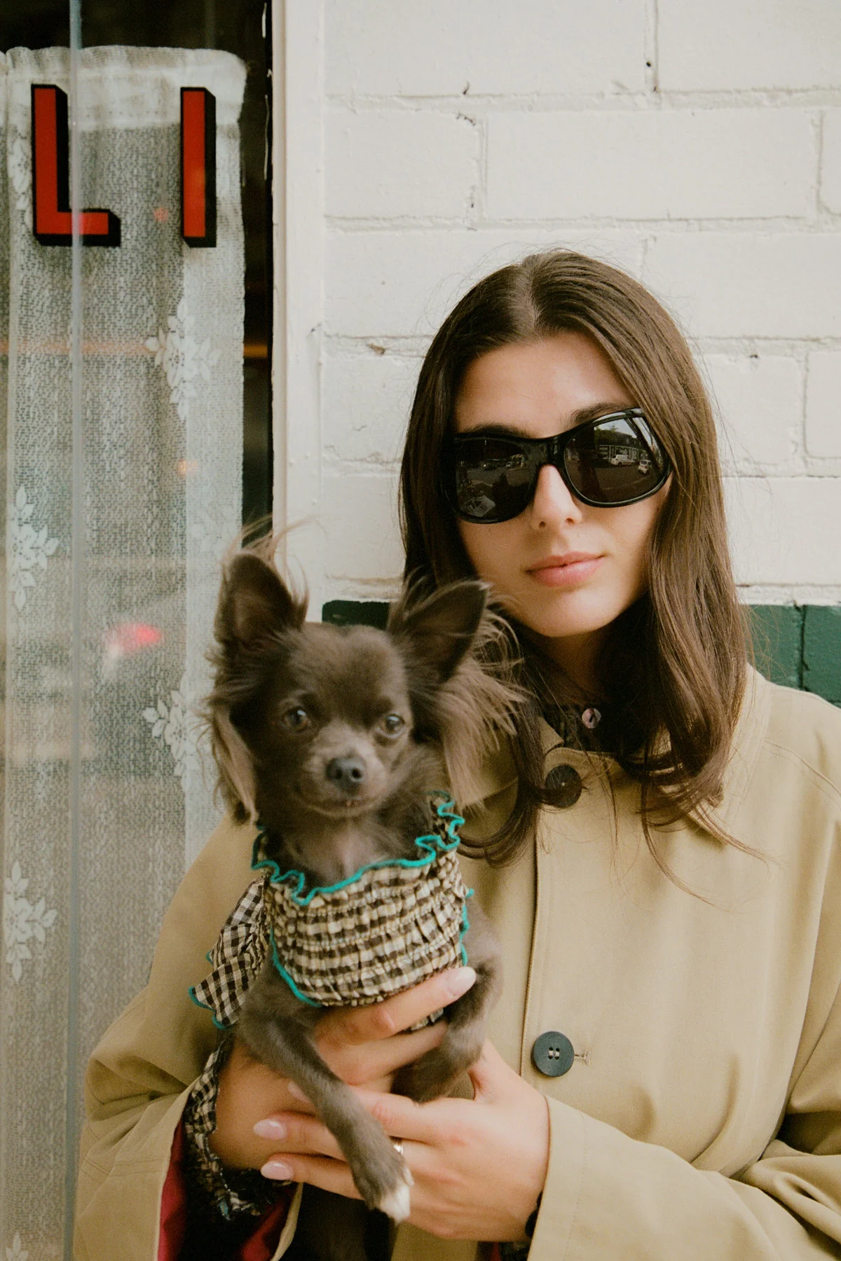 Biscuit Plaid Ruched Dog Vest - Image 6
