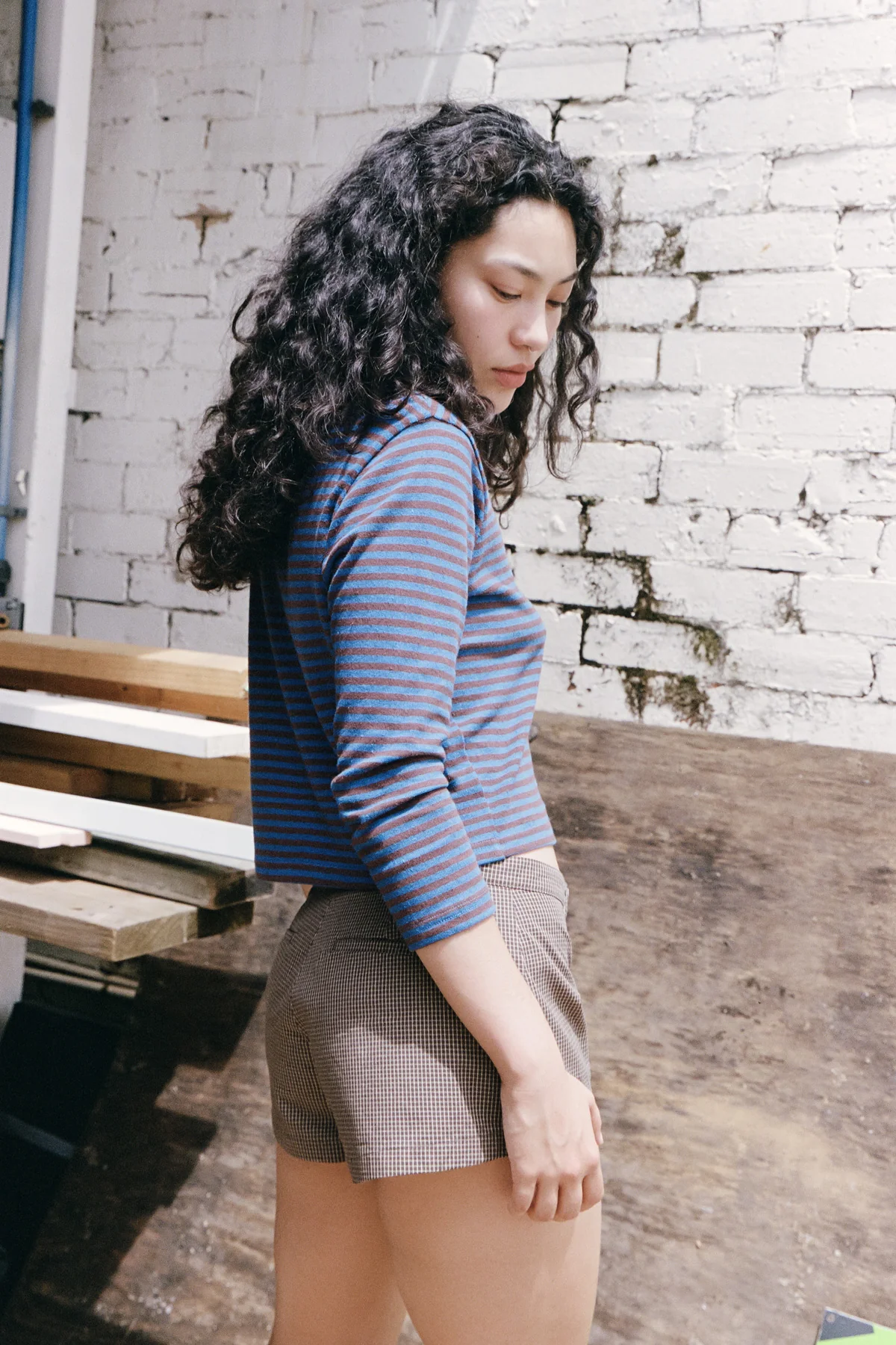 Blackberry Stripe Hemp Top - Image 4