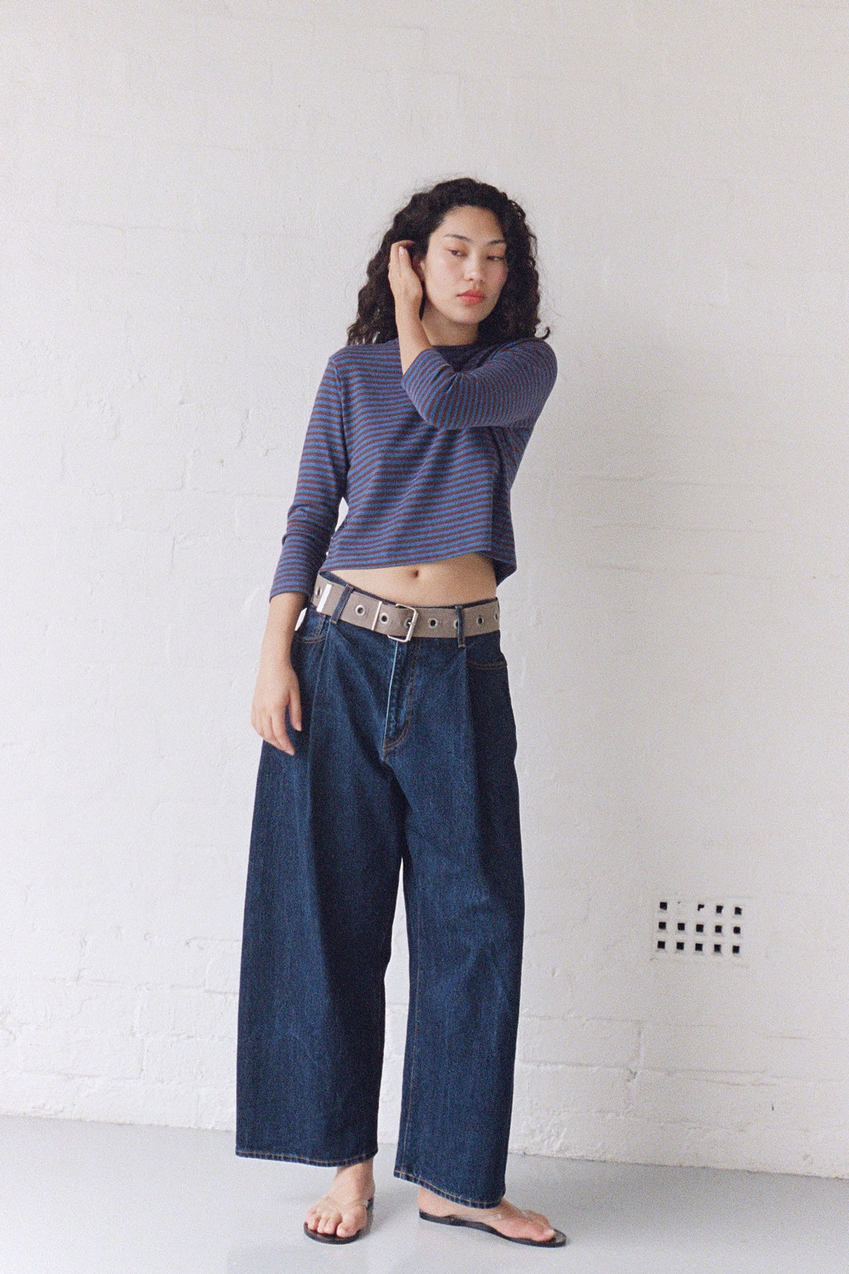 Blackberry Stripe Hemp Top - Image 5