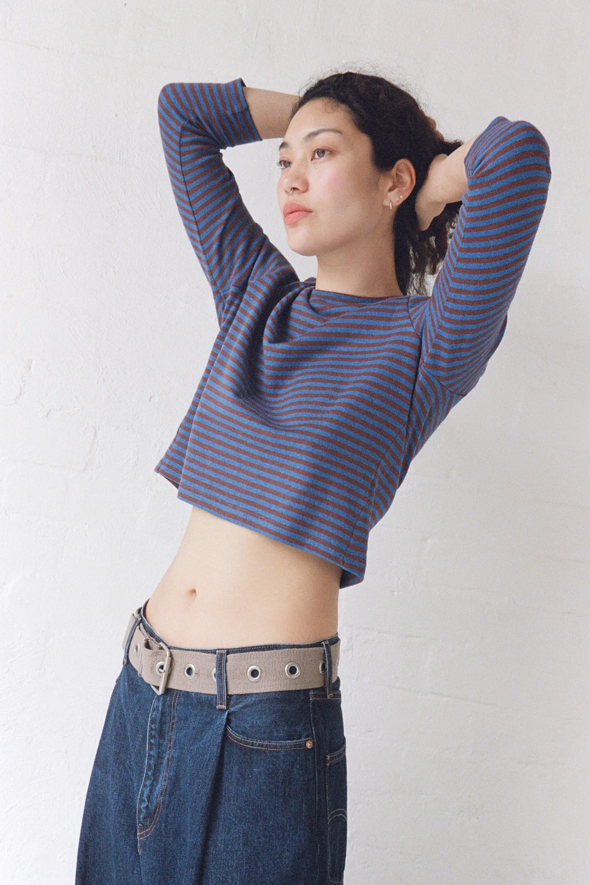 Blackberry Stripe Hemp Top - Image 8