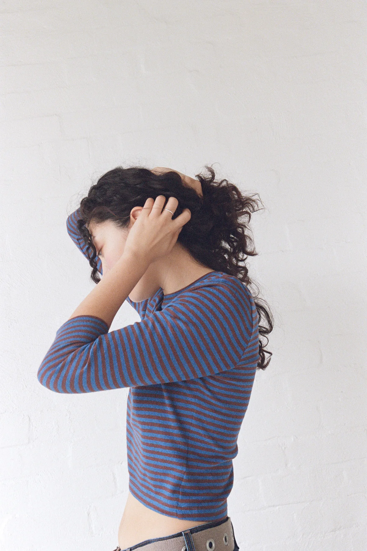 Blackberry Stripe Hemp Top - Image 9