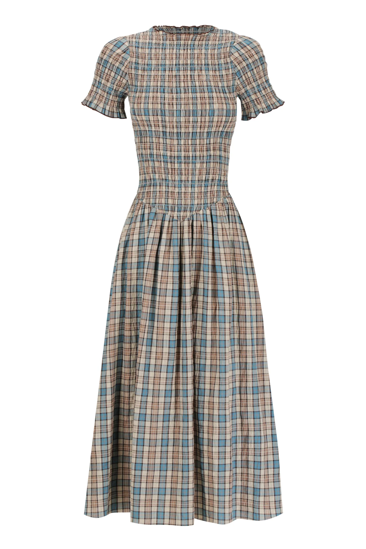 Blue Check Marta Dress - Image 10