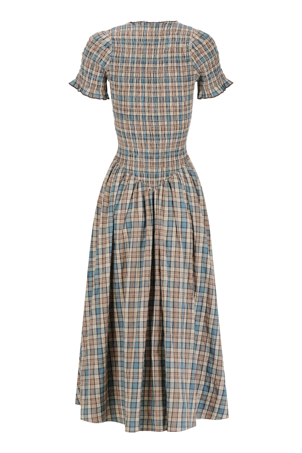 Blue Check Marta Dress - Image 11