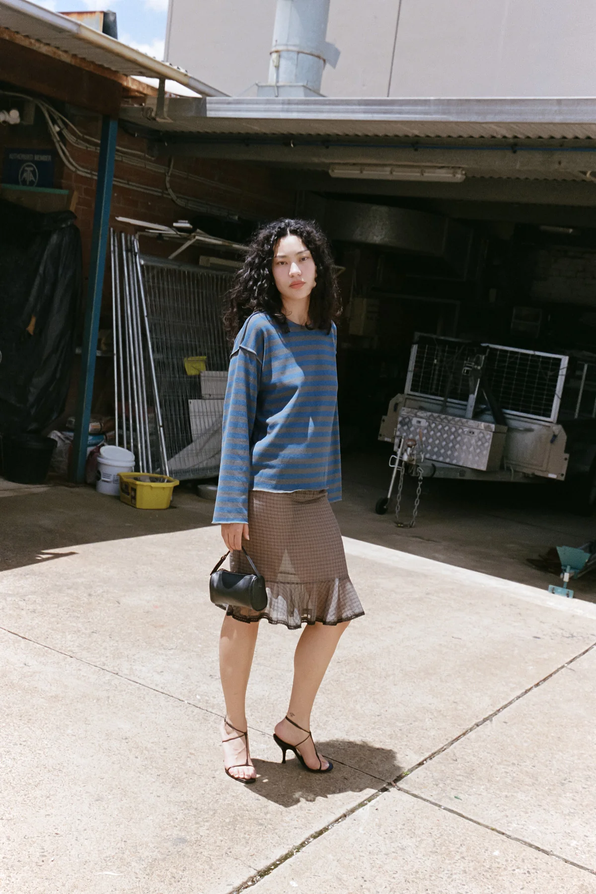 Blue Stripe Hemp Longsleeve - Image 4