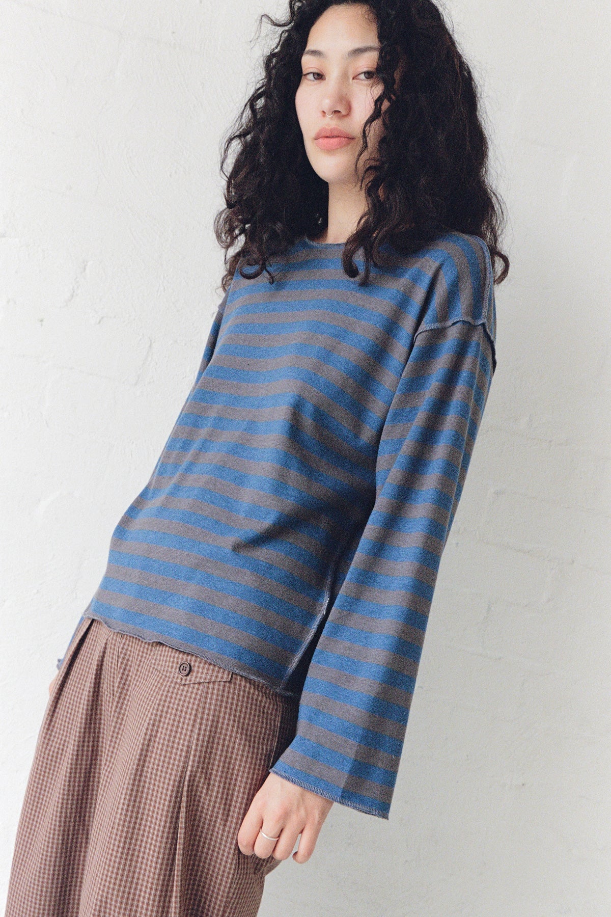 Blue Stripe Hemp Longsleeve - Image 7
