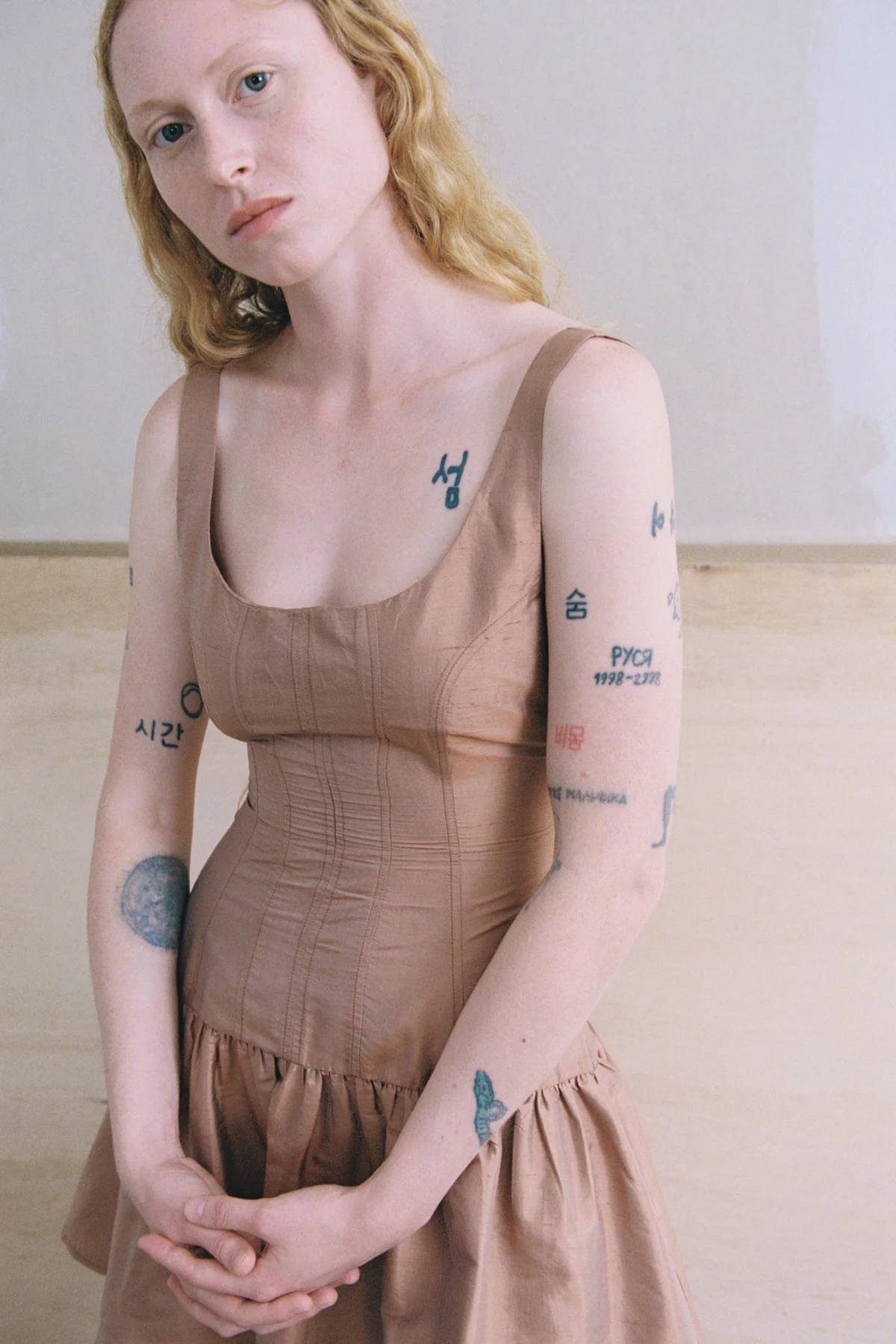 Blush Ophelia Silk Mini Dress [final sale] - Image 10
