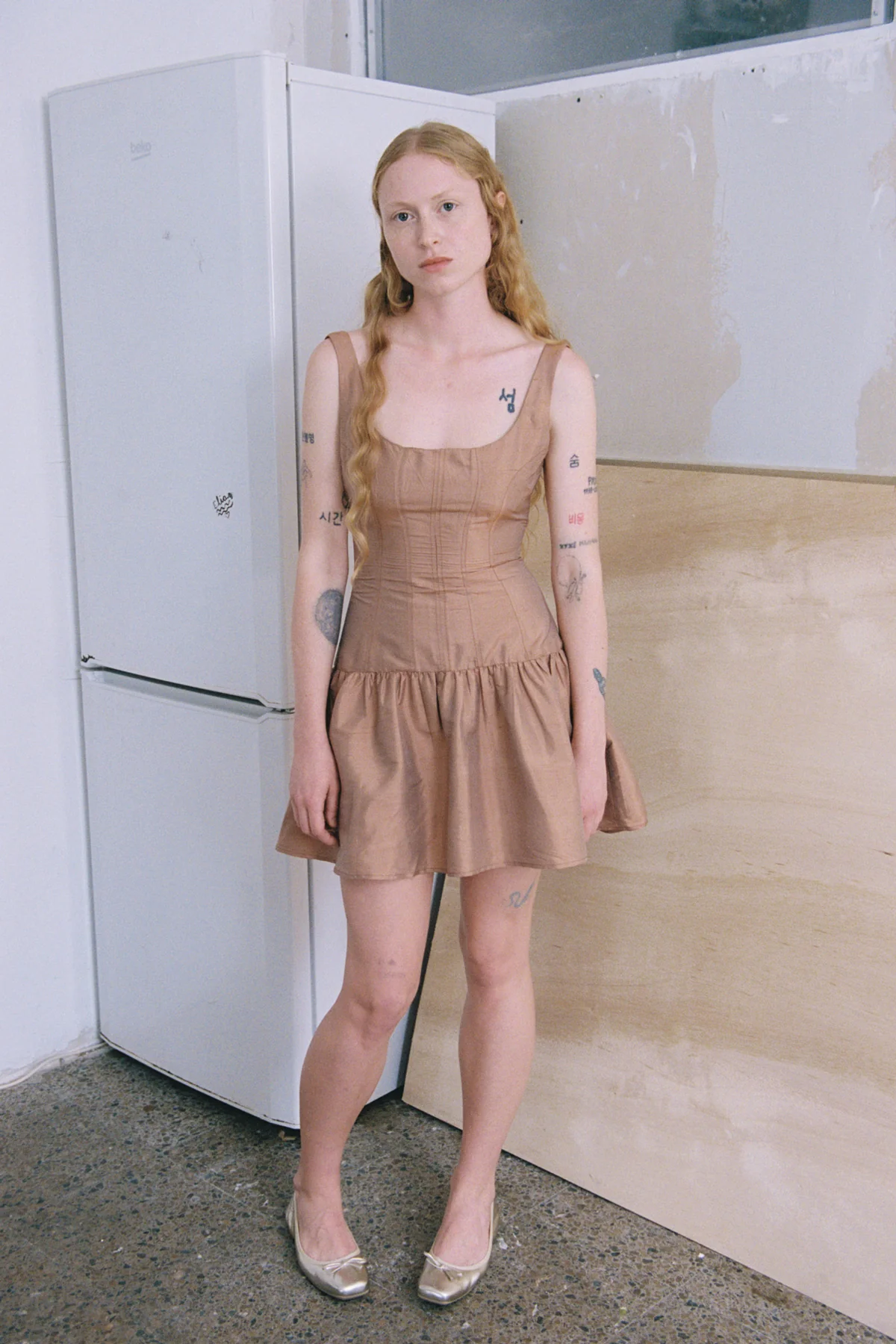 Blush Ophelia Silk Mini Dress [final sale] - Image 5