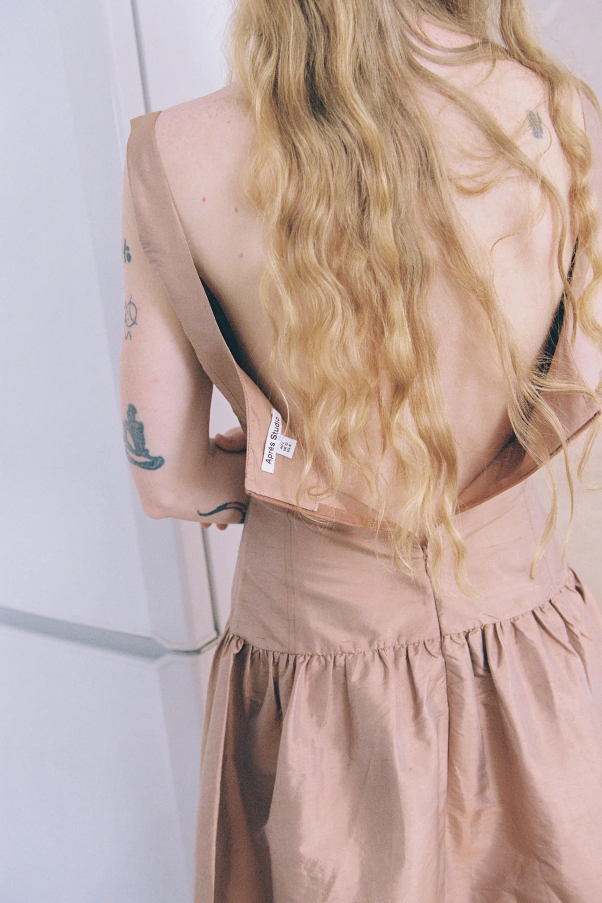 Blush Ophelia Silk Mini Dress [final sale] - Image 6