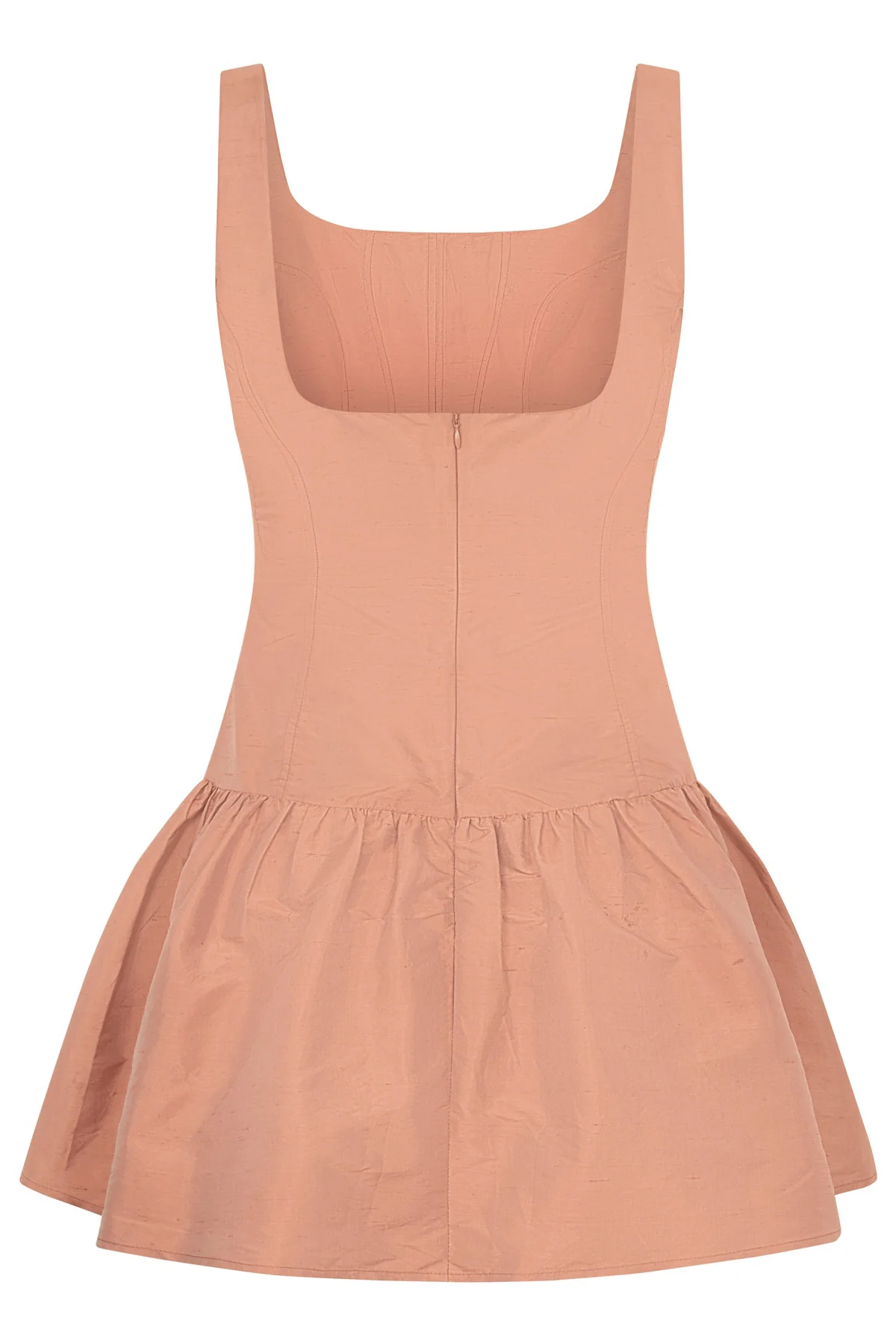 Blush Ophelia Silk Mini Dress [final sale] - Image 8