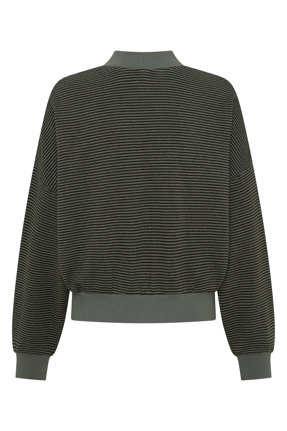 Charcoal Stripe Hemp Crew - Image 10