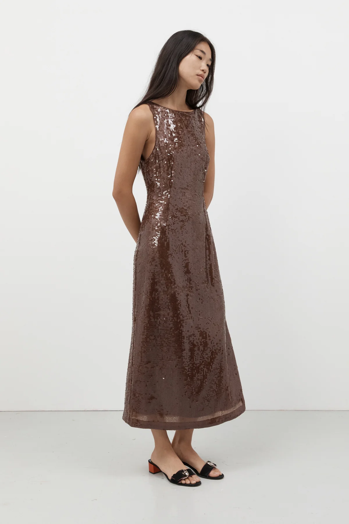 Chocolate Sequin Dress [final sale] - Image 11