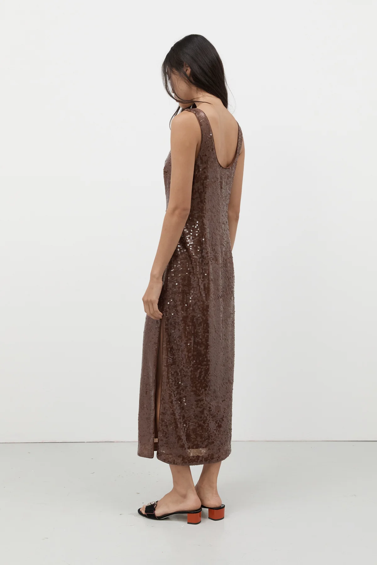 Chocolate Sequin Dress [final sale] - Image 13
