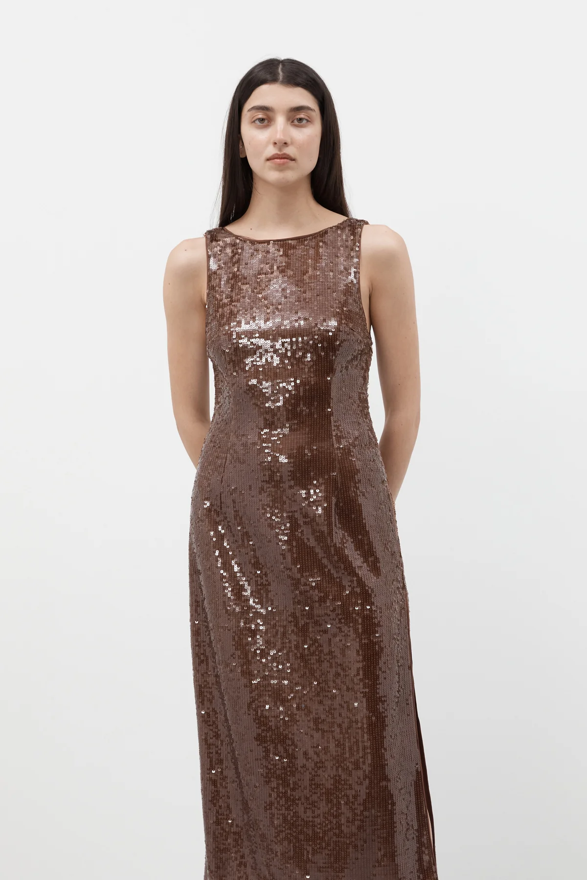 Chocolate Sequin Dress [final sale] - Image 14