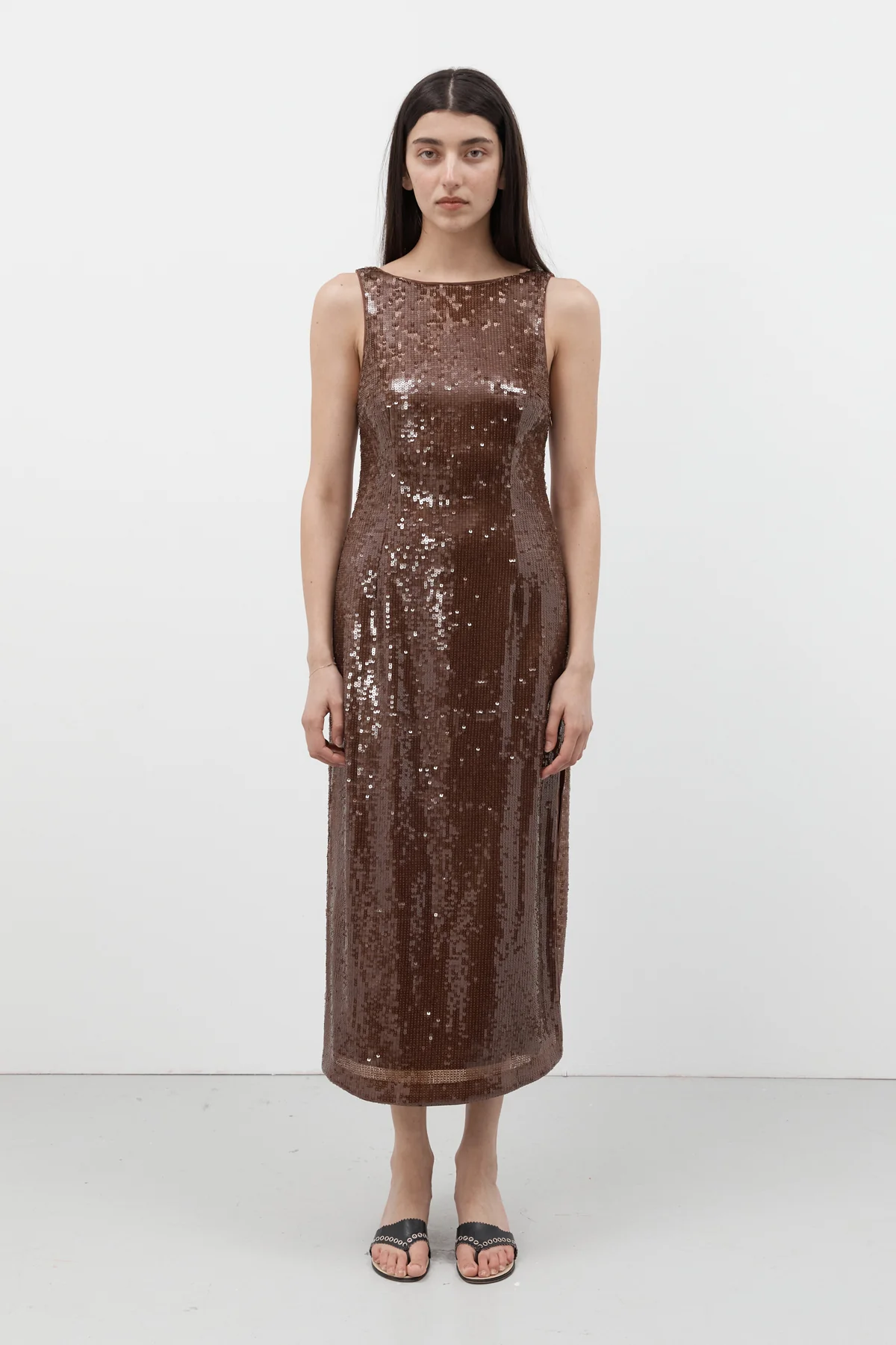 Chocolate Sequin Dress [final sale] - Image 15