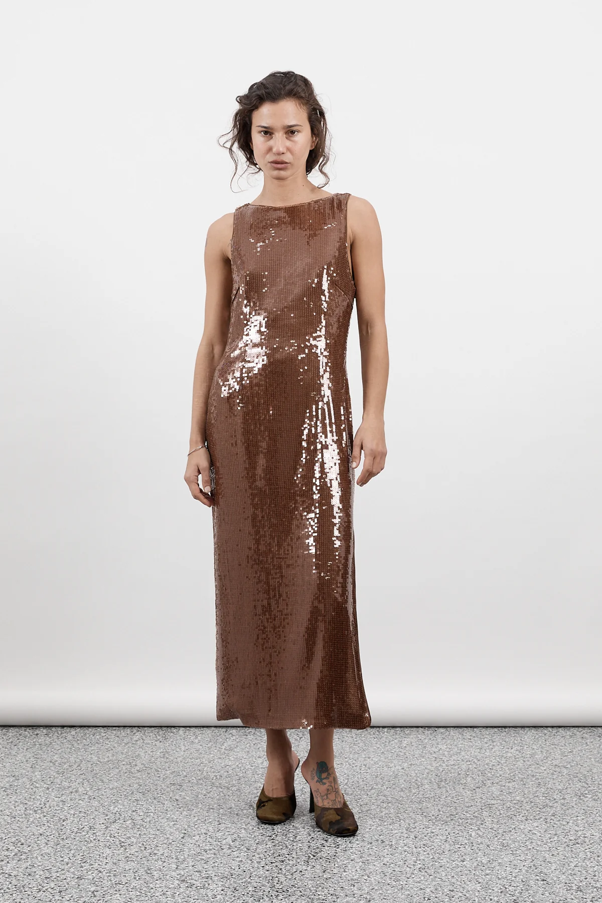 Chocolate Sequin Dress [final sale] - Image 2