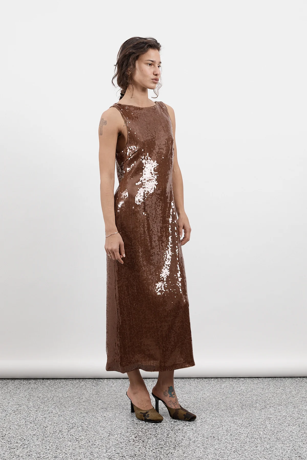 Chocolate Sequin Dress [final sale] - Image 3