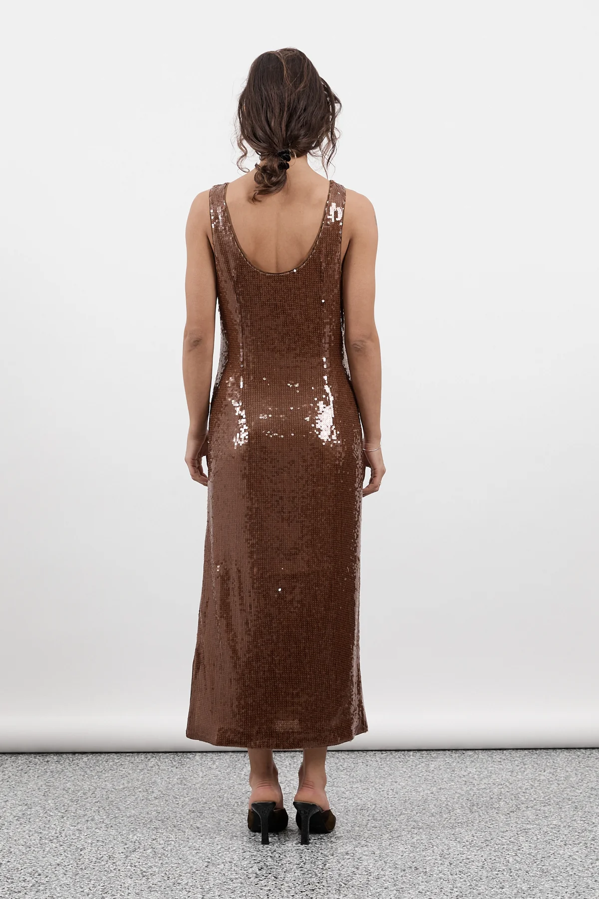 Chocolate Sequin Dress [final sale] - Image 8