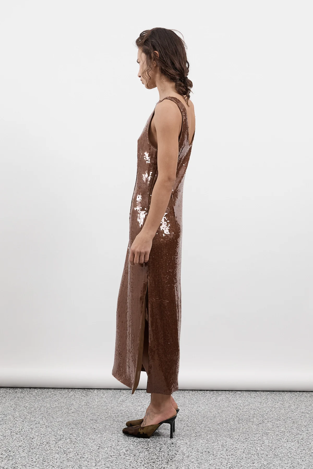 Chocolate Sequin Dress [final sale] - Image 9