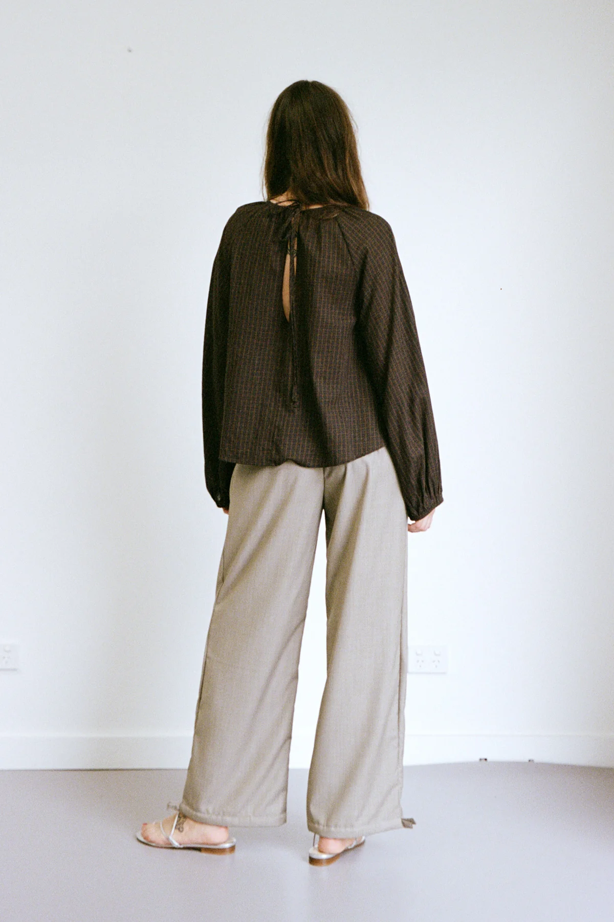 Coffee Plaid Edie Top - Image 6