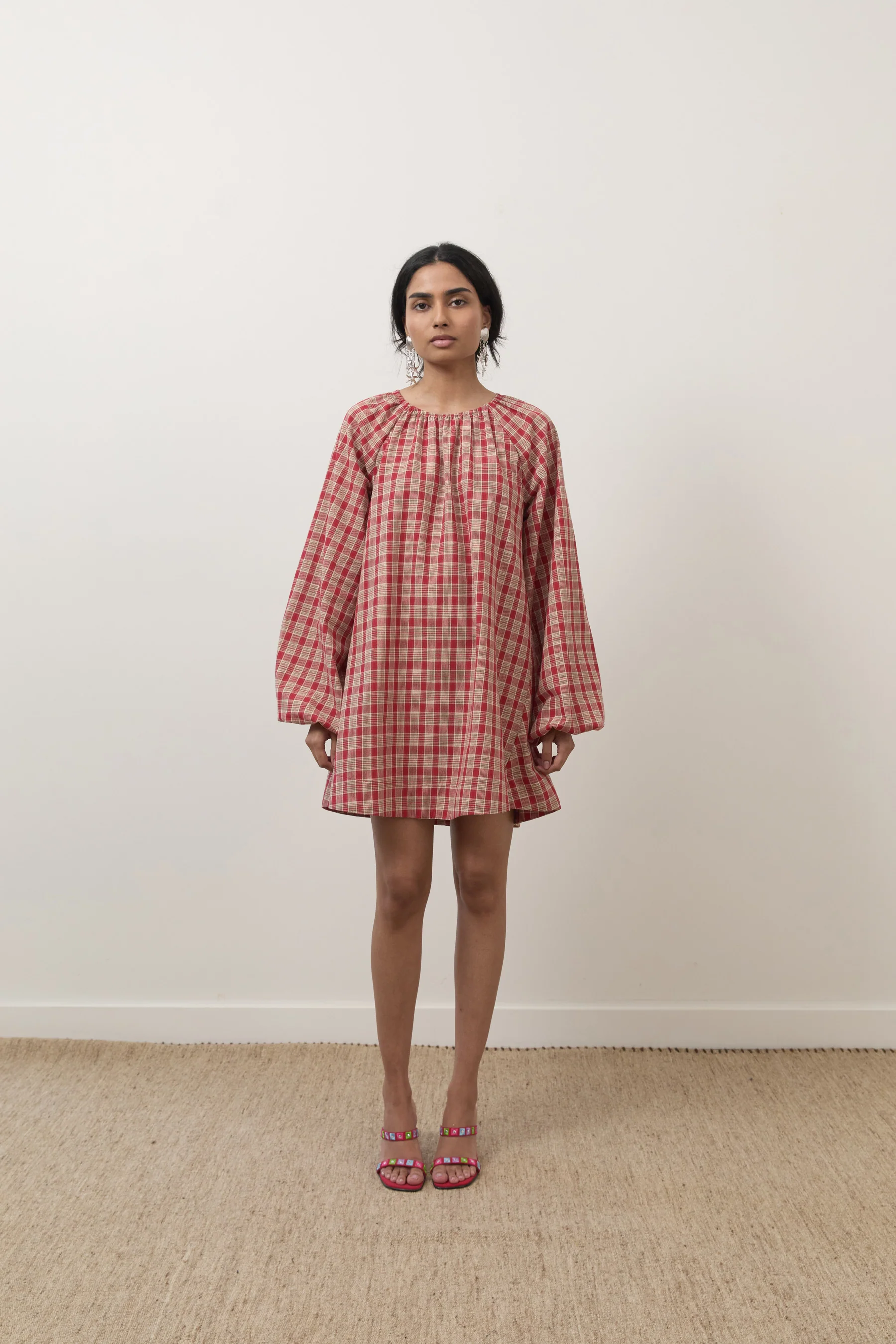 Cranberry Plaid Edie Dress [final sale] - Image 8