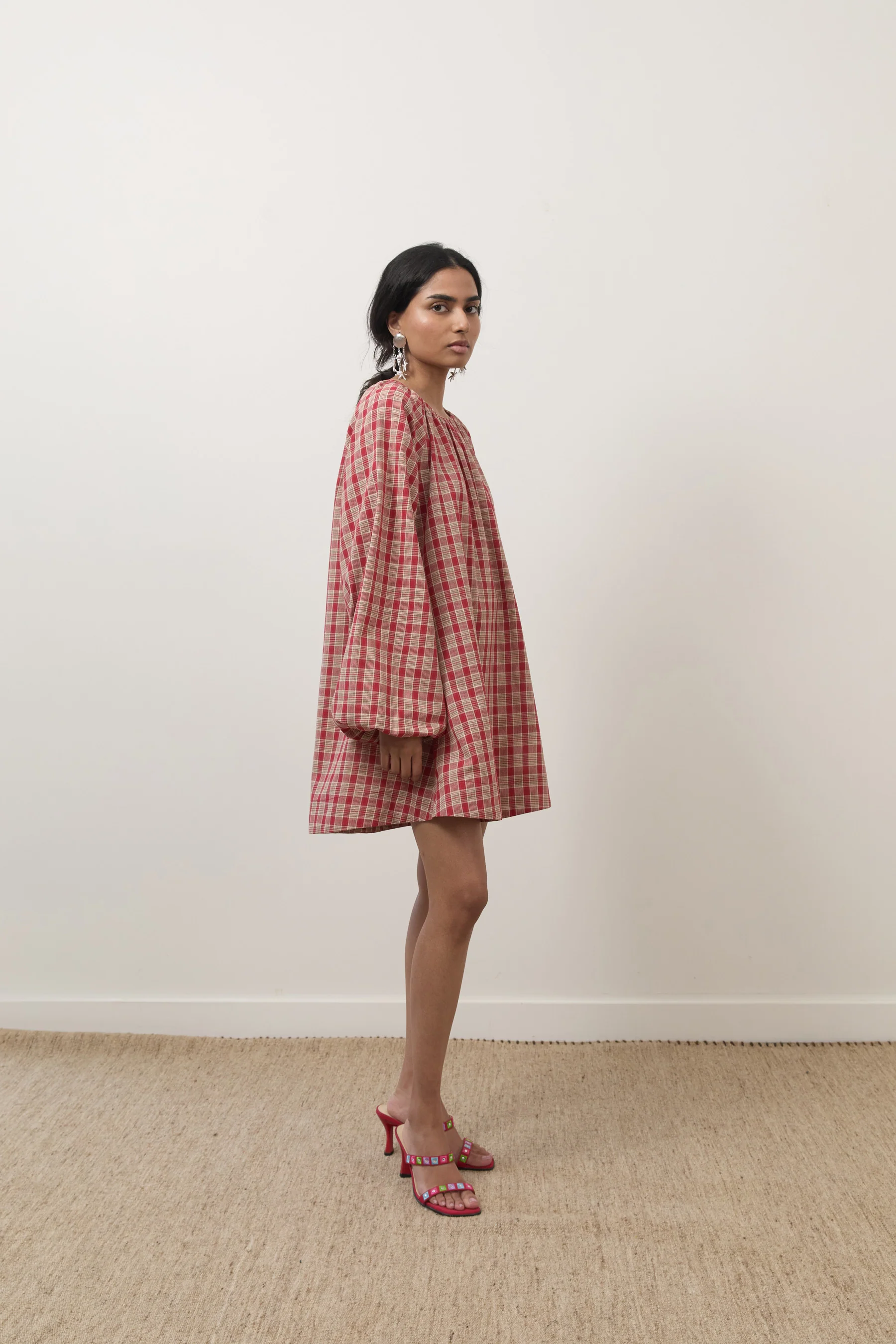 Cranberry Plaid Edie Dress [final sale] - Image 9