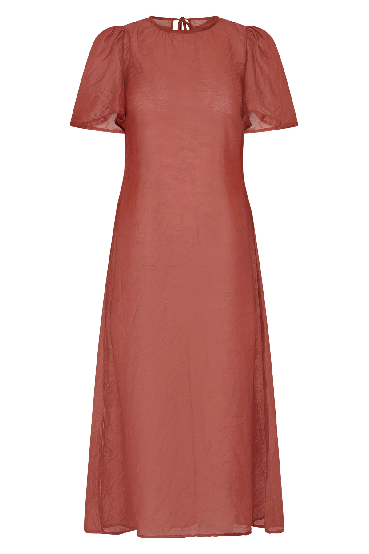 Crimson Garden Jacquard Dress - Image 15