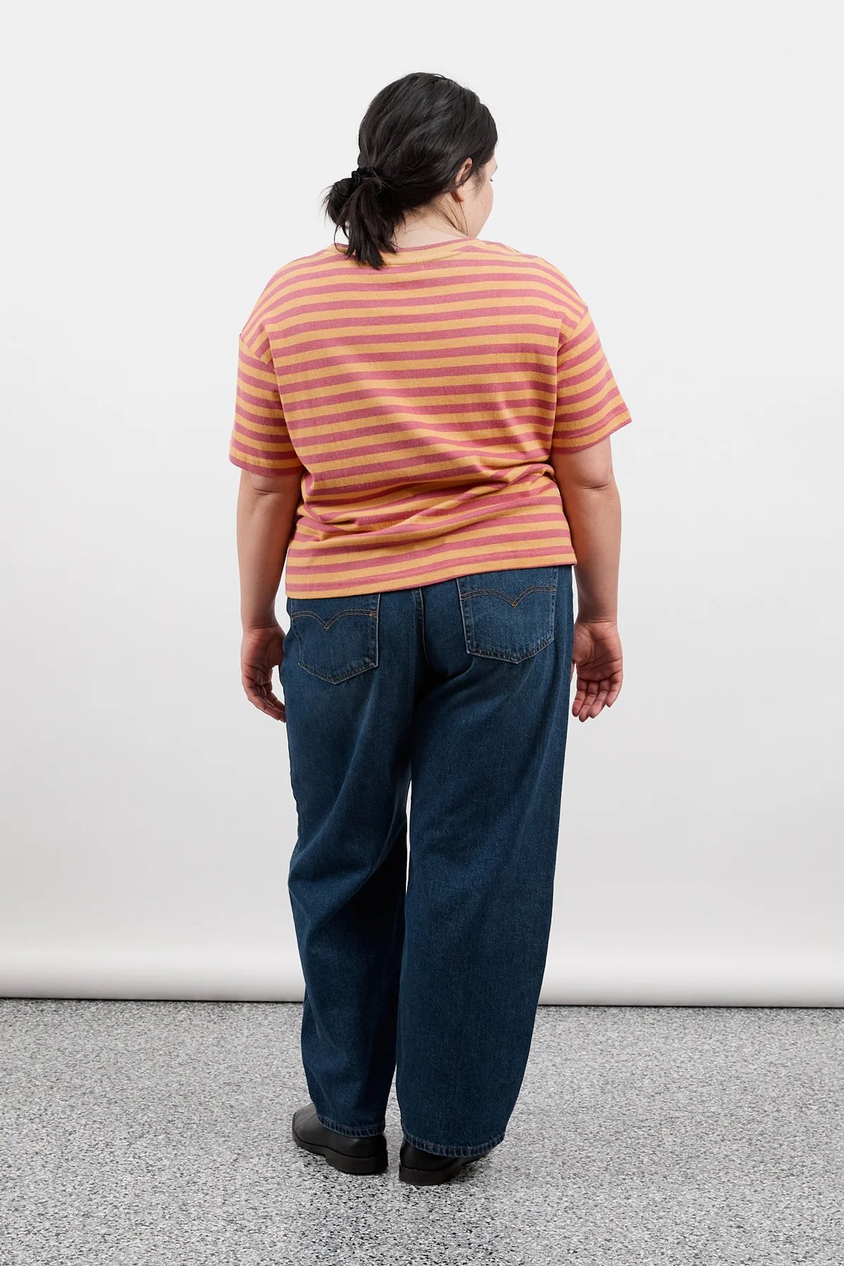 Grapefruit Stripe Hemp Baby Tee [final sale] - Image 13