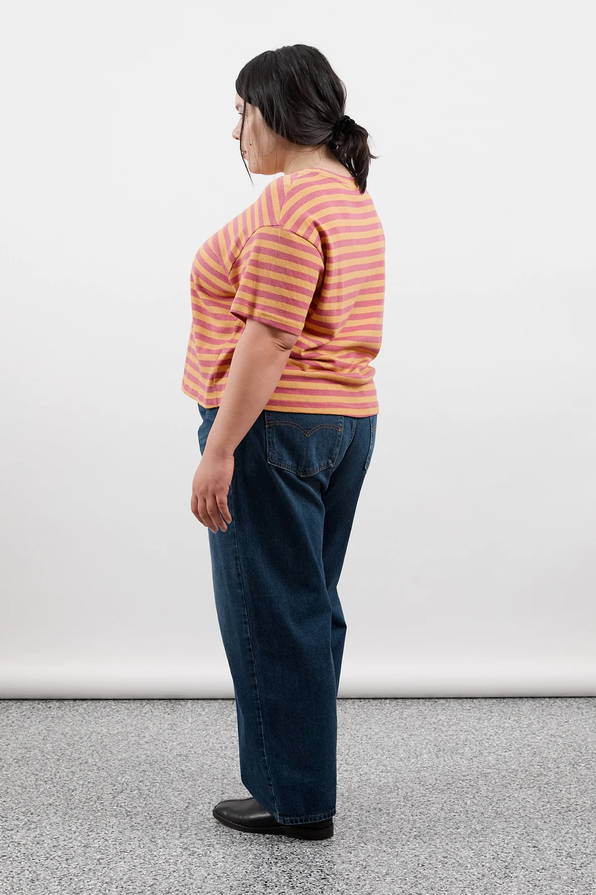 Grapefruit Stripe Hemp Baby Tee [final sale] - Image 14