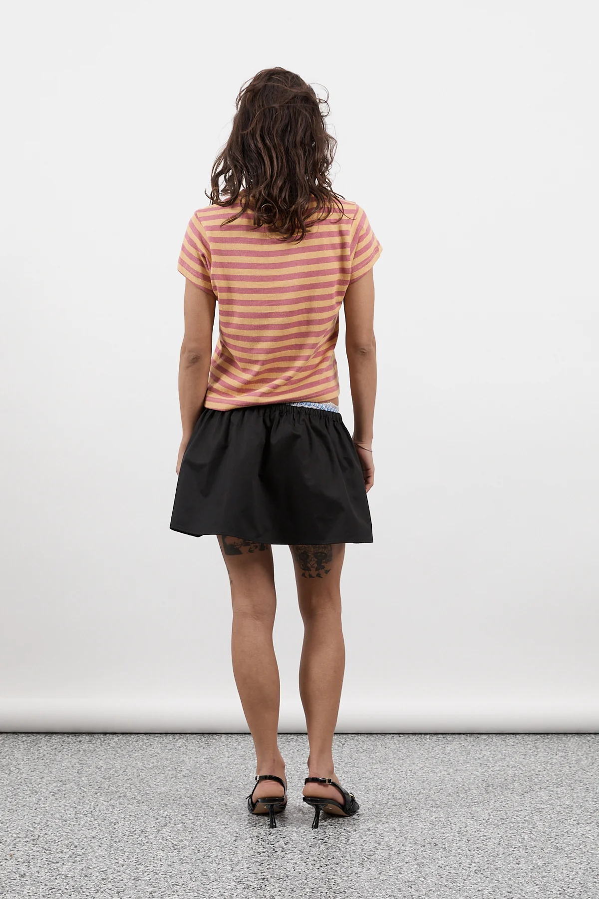 Grapefruit Stripe Hemp Baby Tee [final sale] - Image 6
