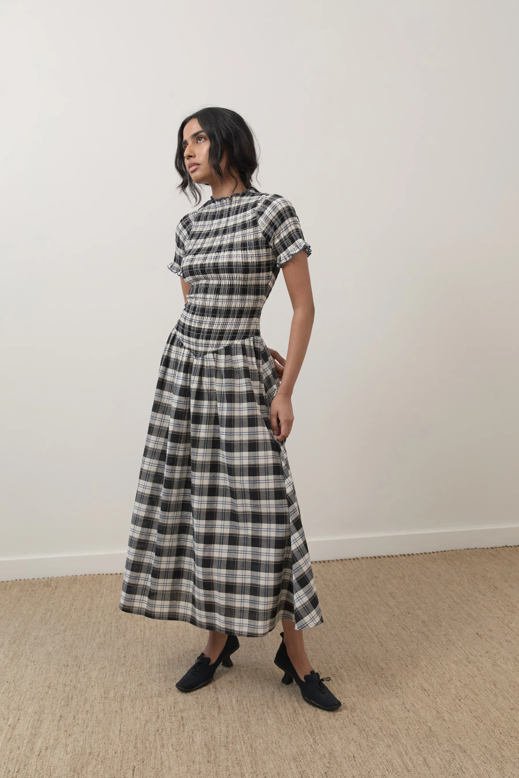 Ink Plaid Marta Dress - Image 11