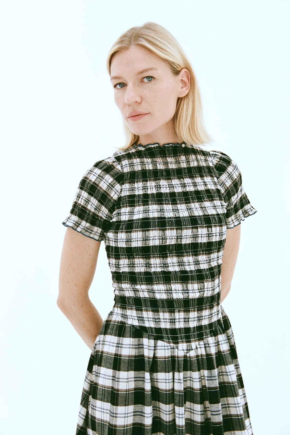 Ink Plaid Marta Dress - Image 4