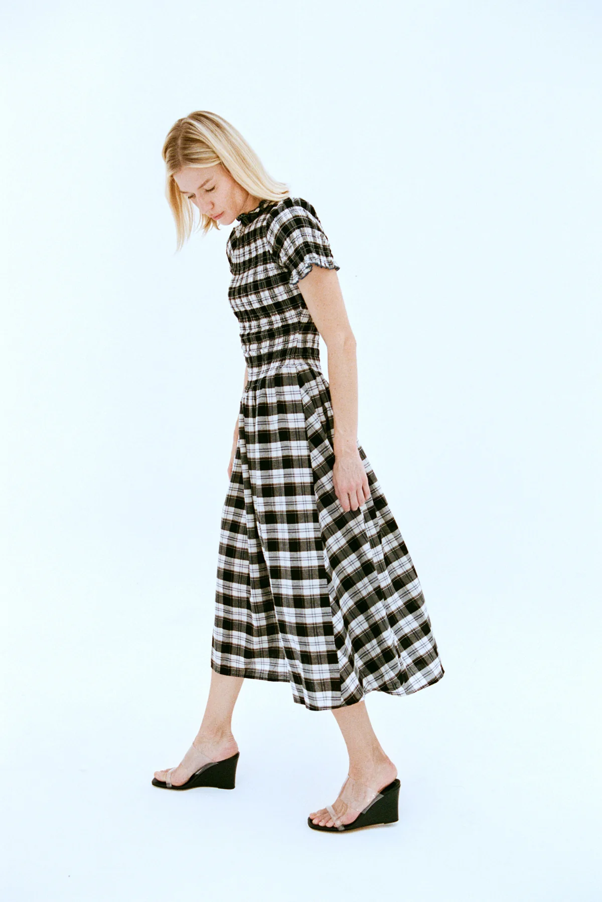 Ink Plaid Marta Dress - Image 5