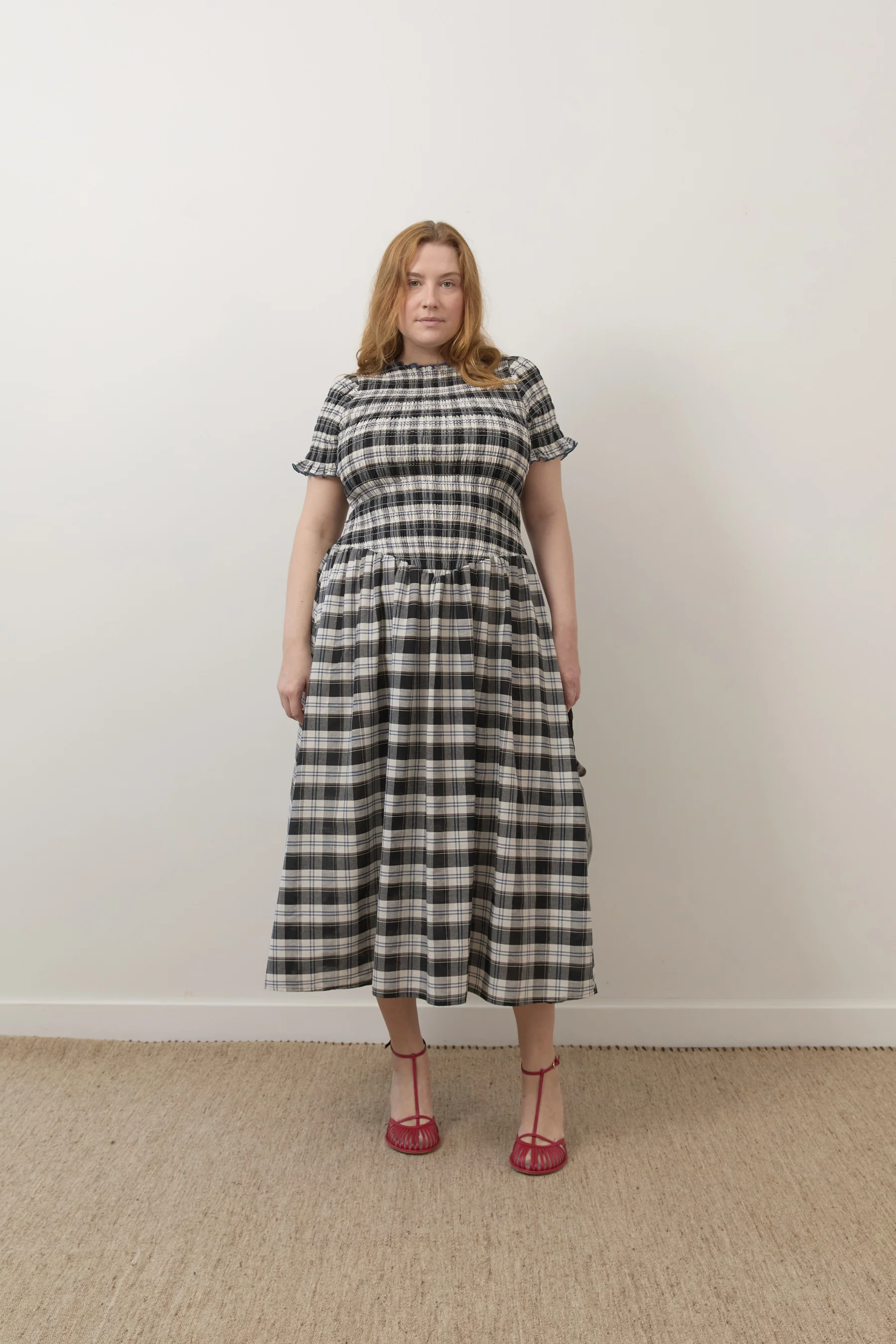 Ink Plaid Marta Dress - Image 6