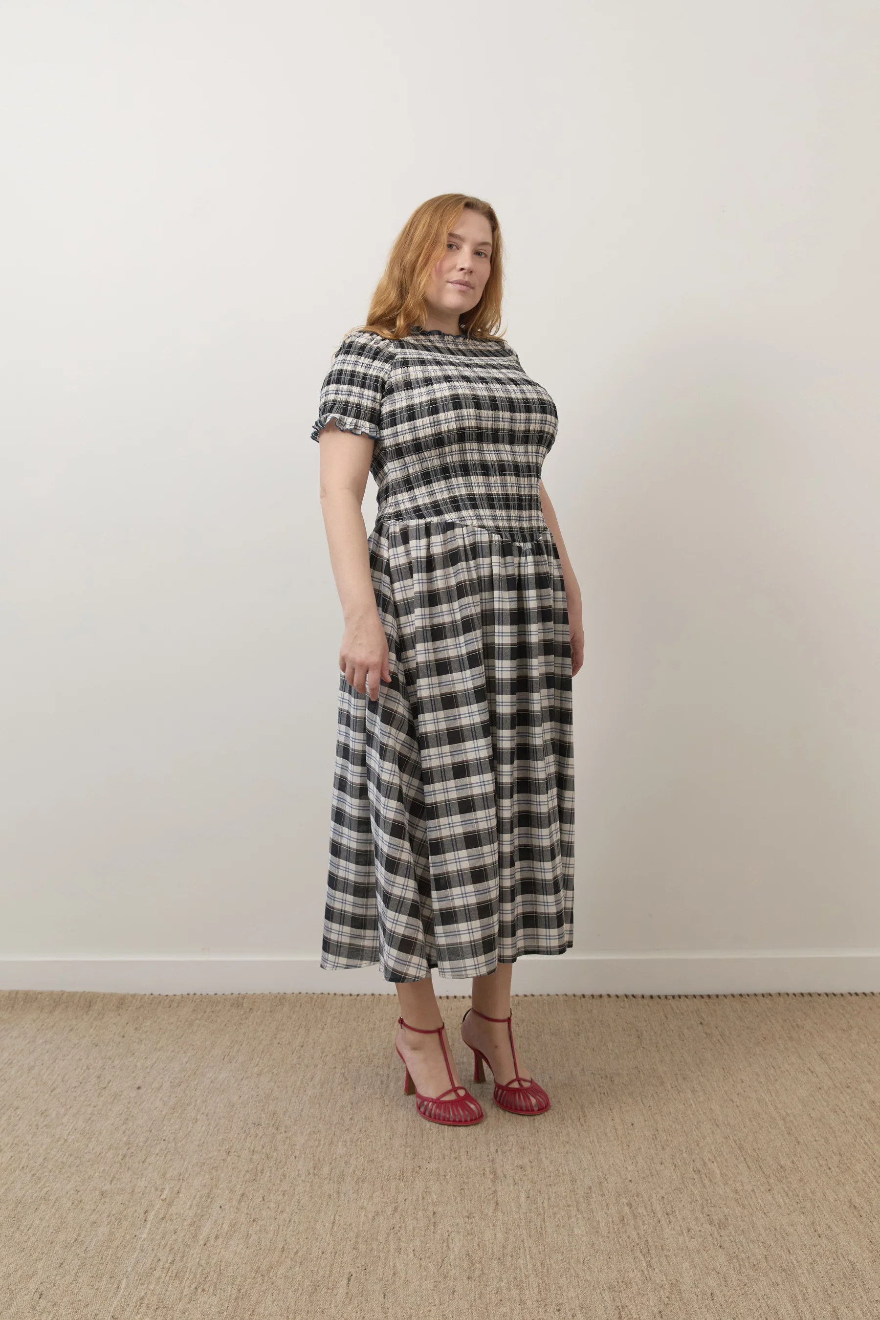 Ink Plaid Marta Dress - Image 7