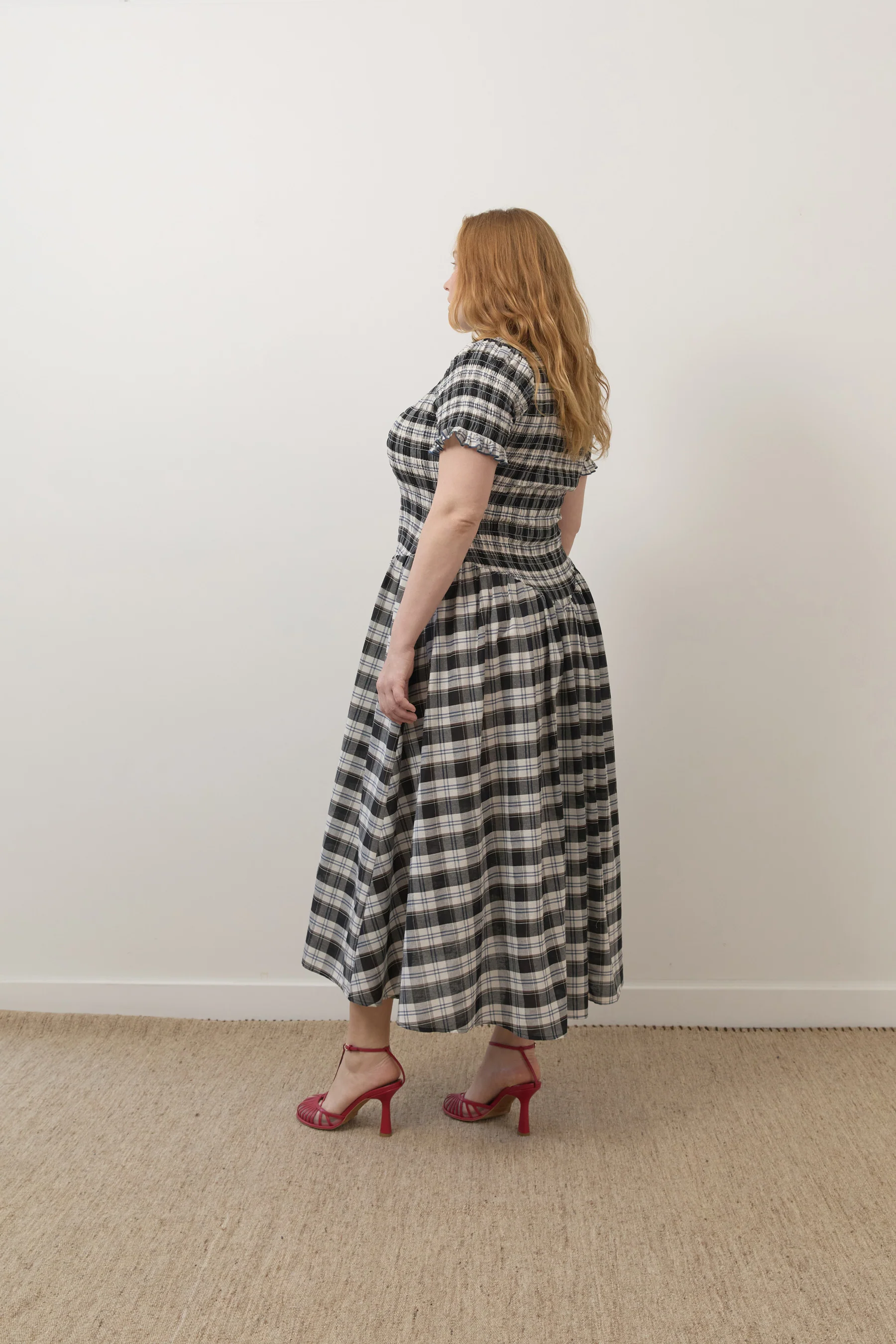Ink Plaid Marta Dress - Image 9