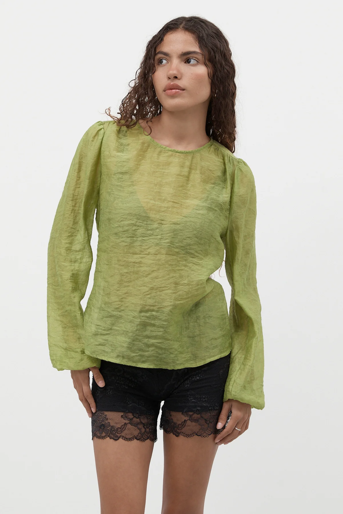 Jade Garden Jacquard Blouse [final sale] - Image 10