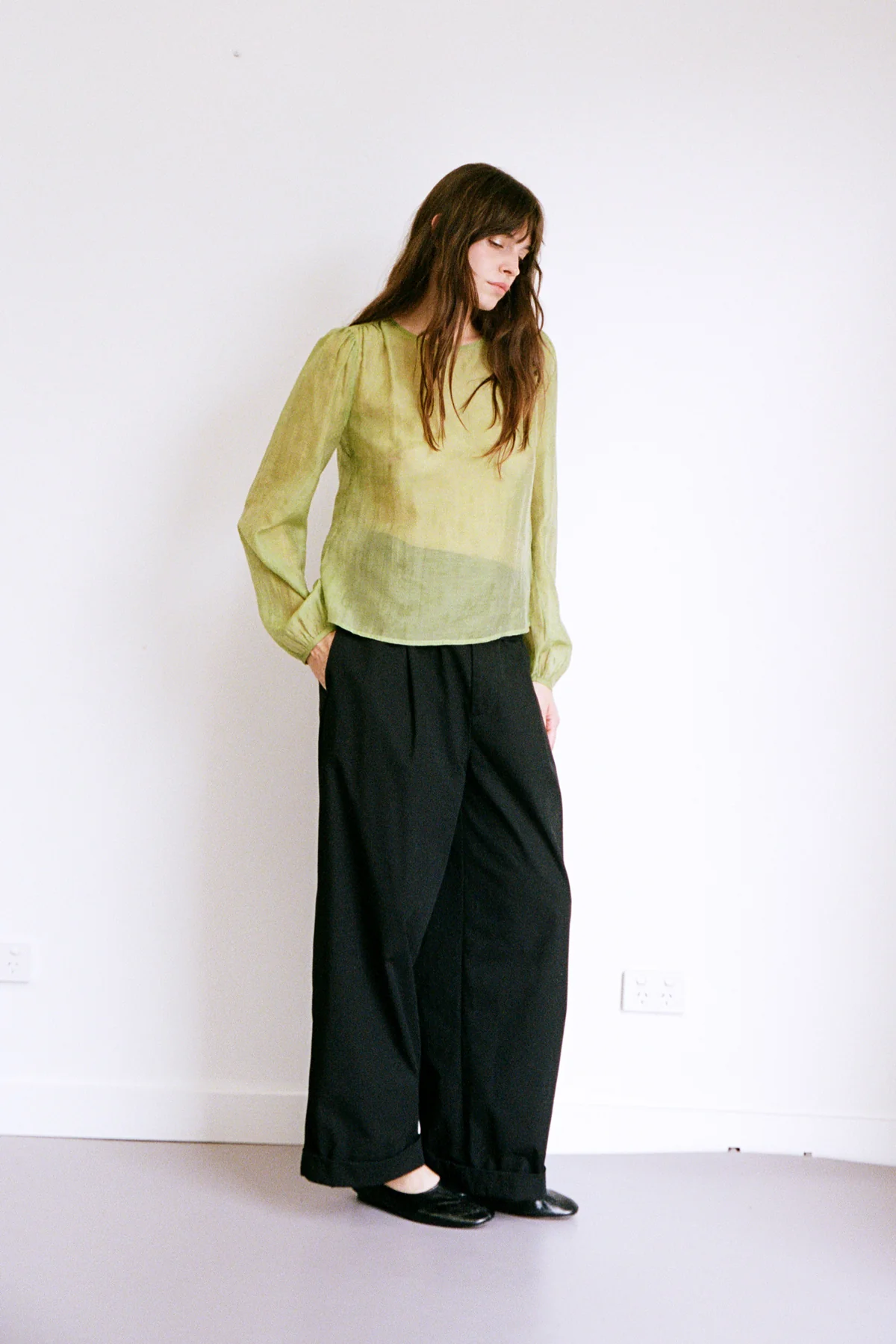 Jade Garden Jacquard Blouse [final sale] - Image 3