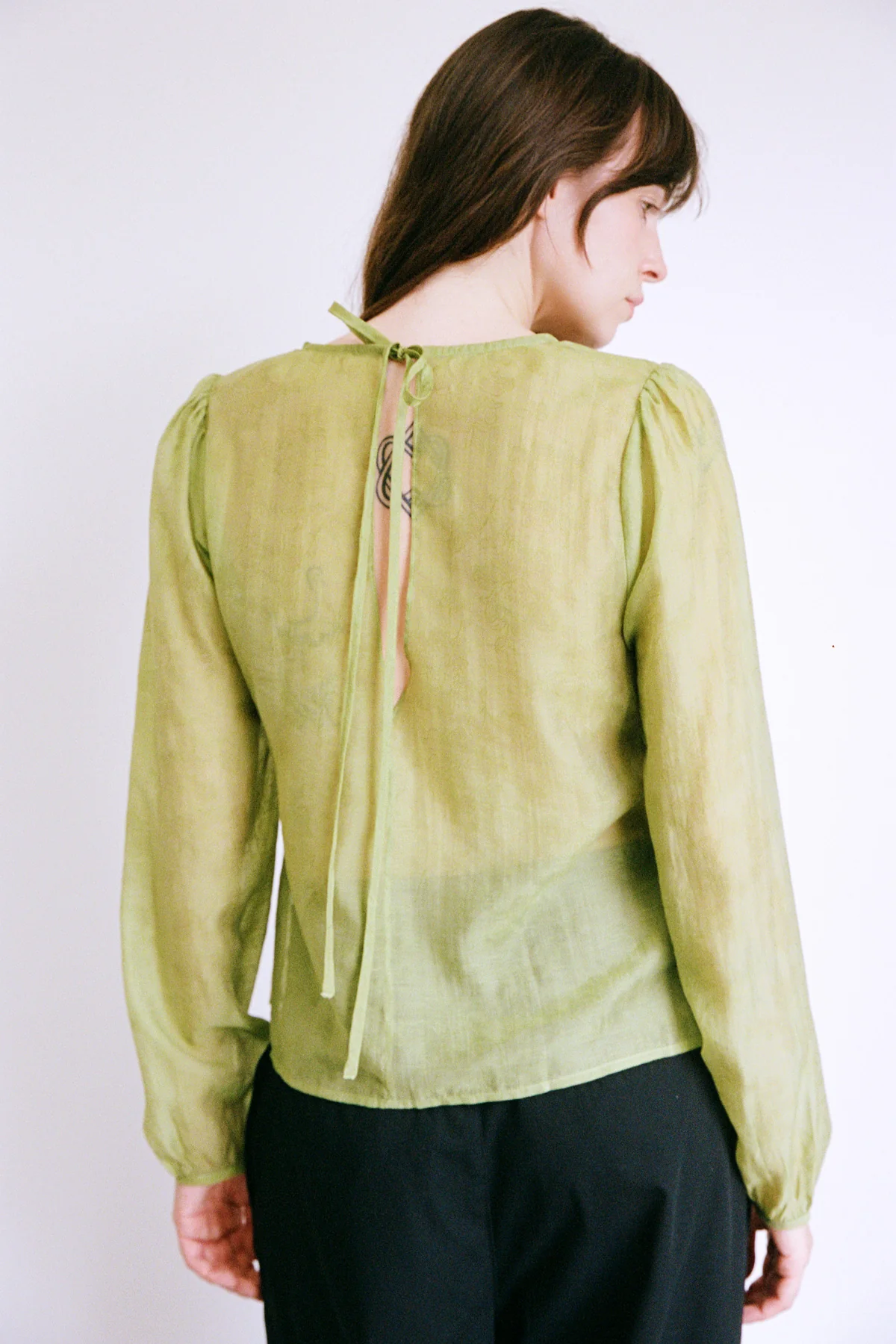 Jade Garden Jacquard Blouse [final sale] - Image 6