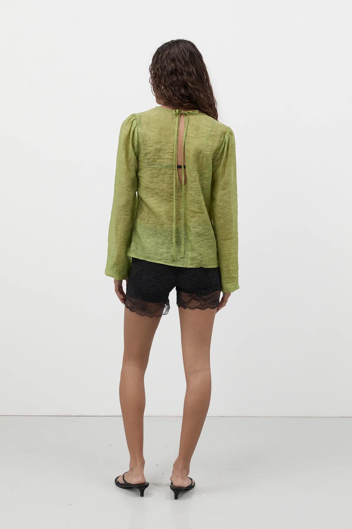 Jade Garden Jacquard Blouse [final sale] - Image 9