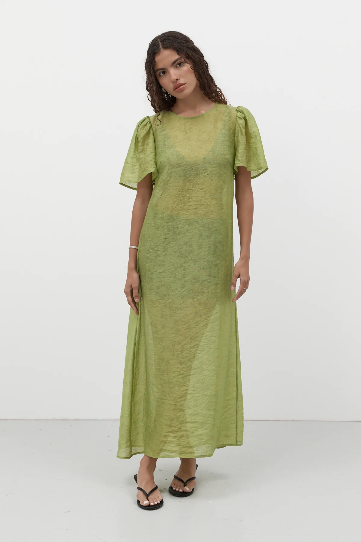 Jade Garden Jacquard Dress - Image 13