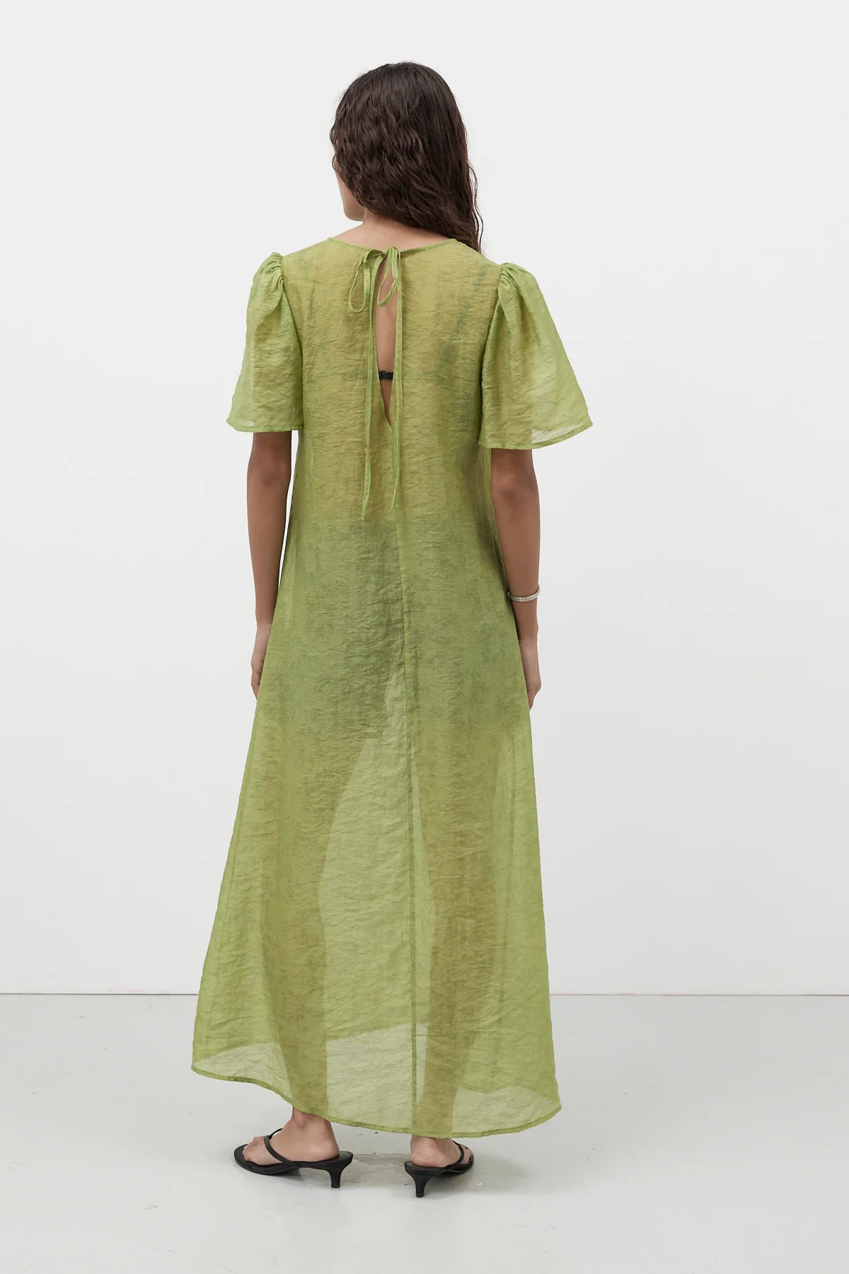 Jade Garden Jacquard Dress - Image 14