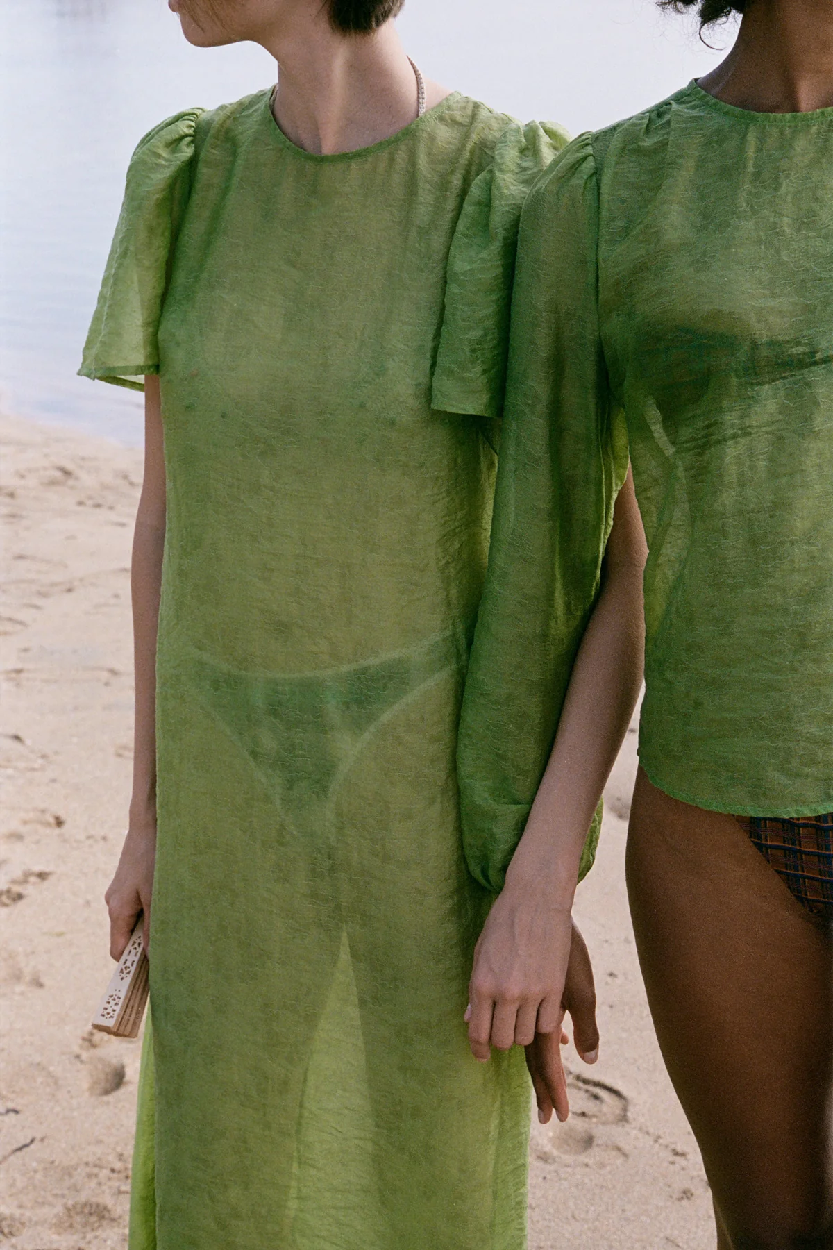 Jade Garden Jacquard Dress - Image 5