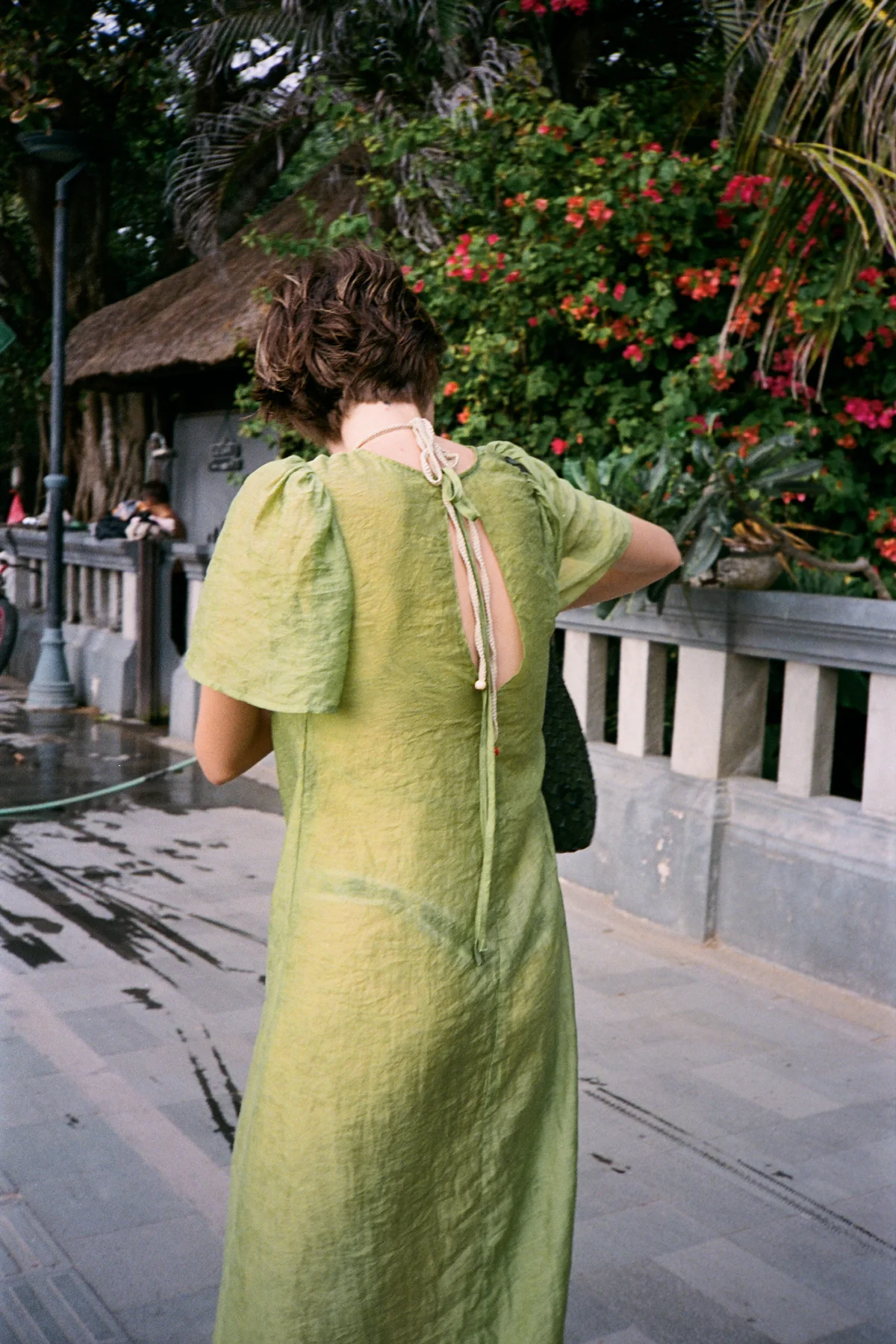 Jade Garden Jacquard Dress - Image 8