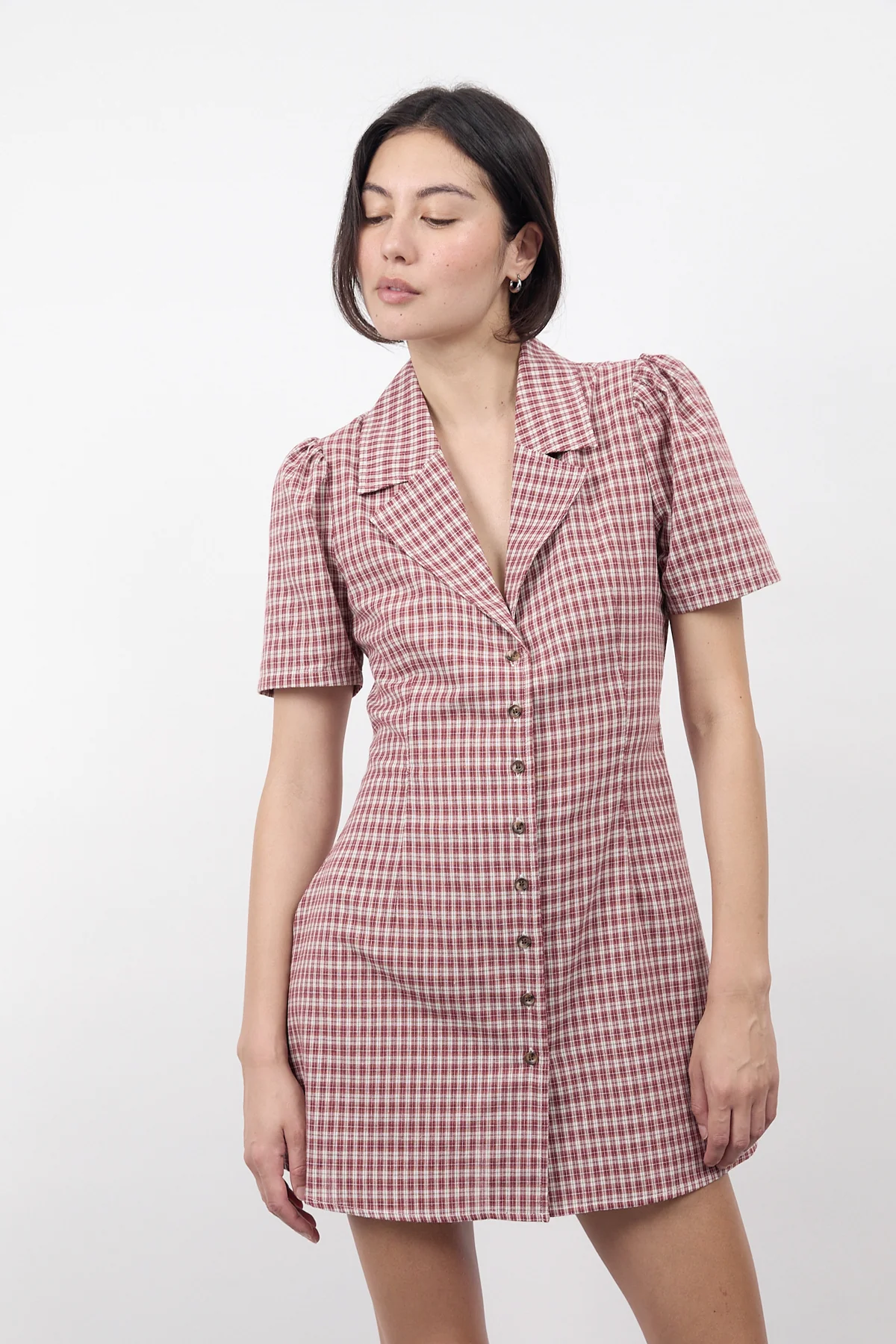 Jam Gingham Button Front Dress [final sale] - Image 2