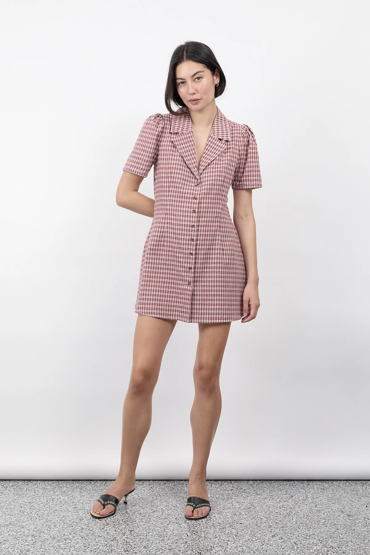 Jam Gingham Button Front Dress [final sale] - Image 7